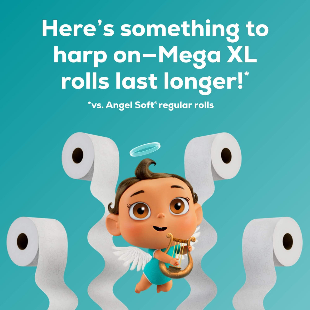 Angel Soft Toilet Paper, 18 Mega Rolls = 72 Regular Rolls, Soft and Strong