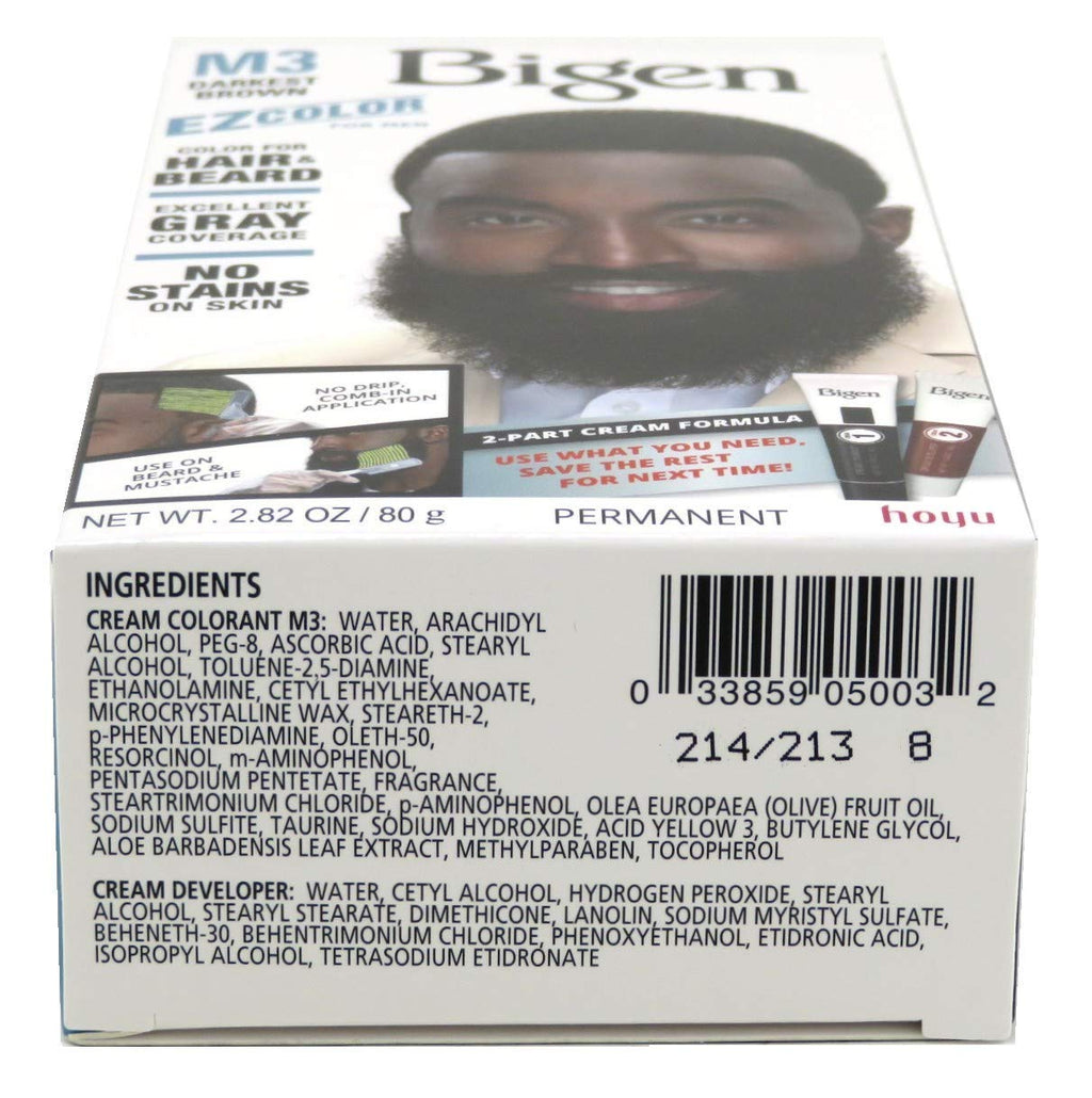 M1 Bigen EZ Color for Men Jet Black - 3 Pack