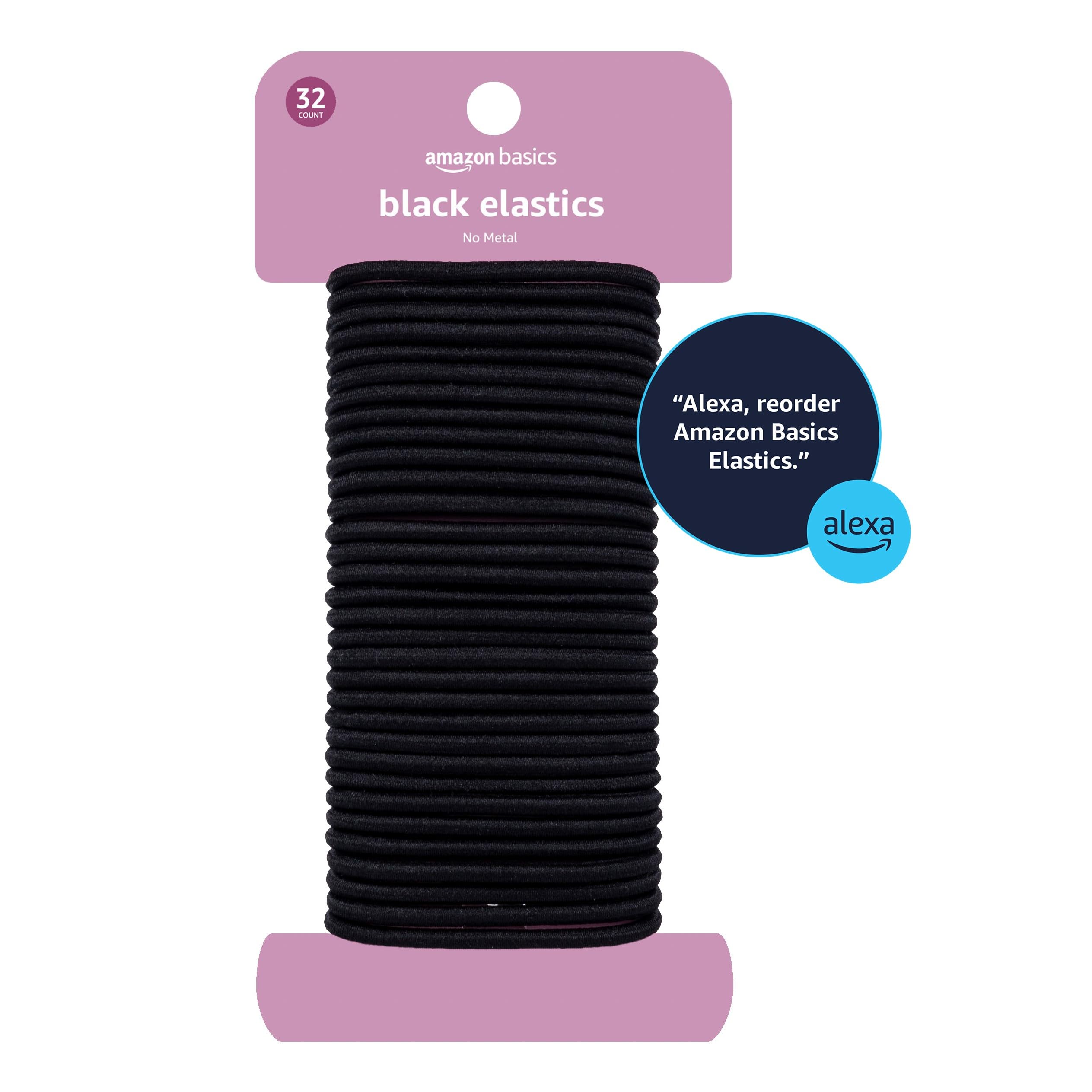 Amazon Basics No Damage Elastic Hair Ties – 32ct