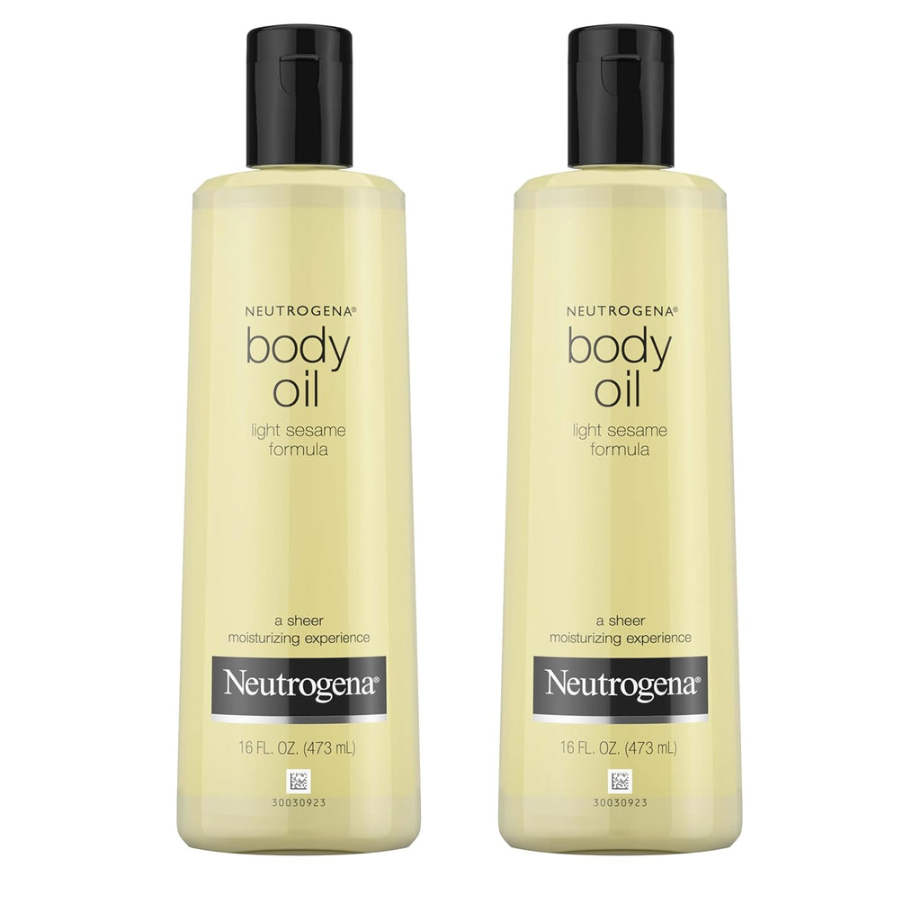 Neutrogena Body Oil Light Sesame Formula - 16 oz (2 Pack)