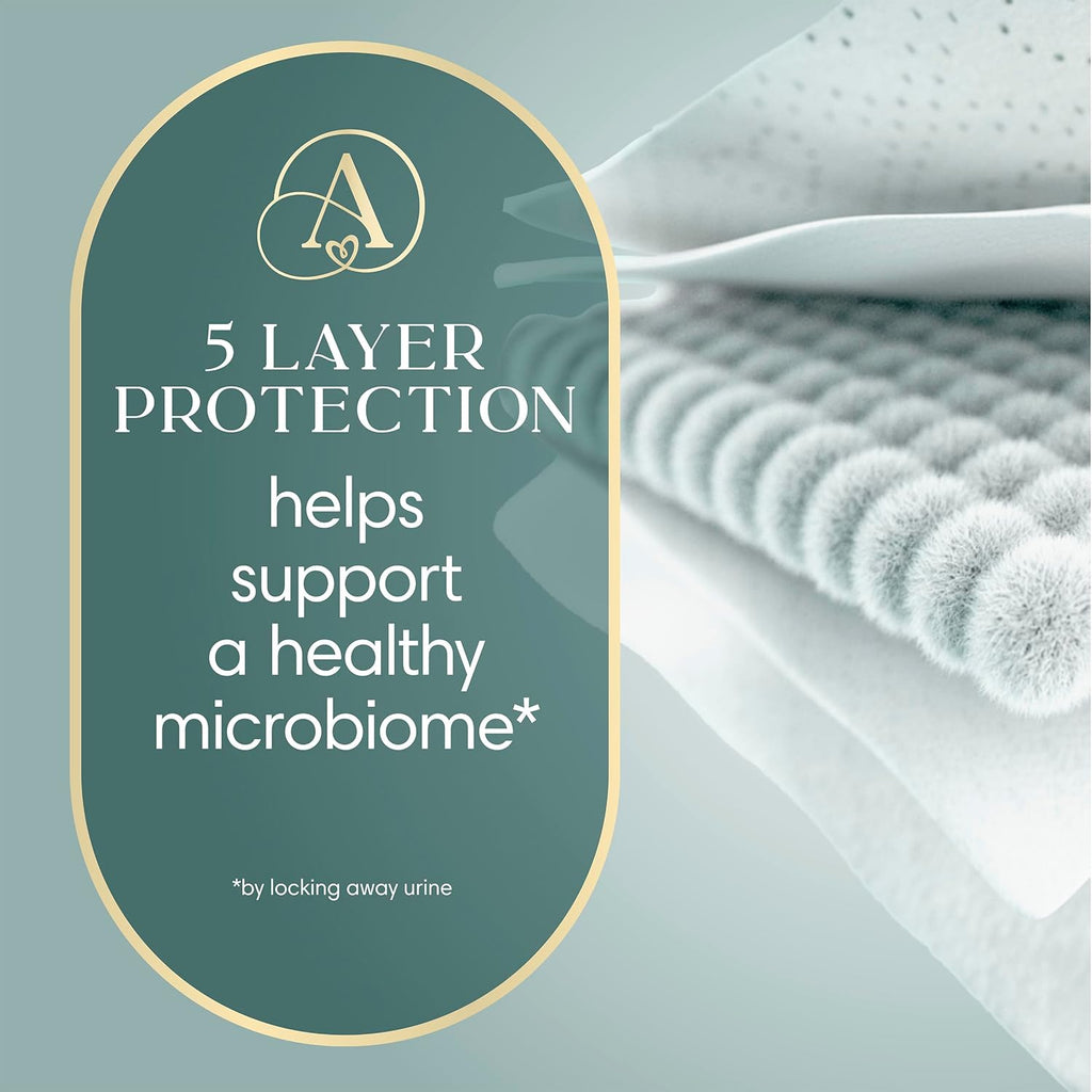 Pampers Amore, Size 4 (15-34 lbs), 150 Count, Our Best Diaper – Hypoallergenic & Fragrance Free, Up to 100% Leakproof, Soft as Cashmere