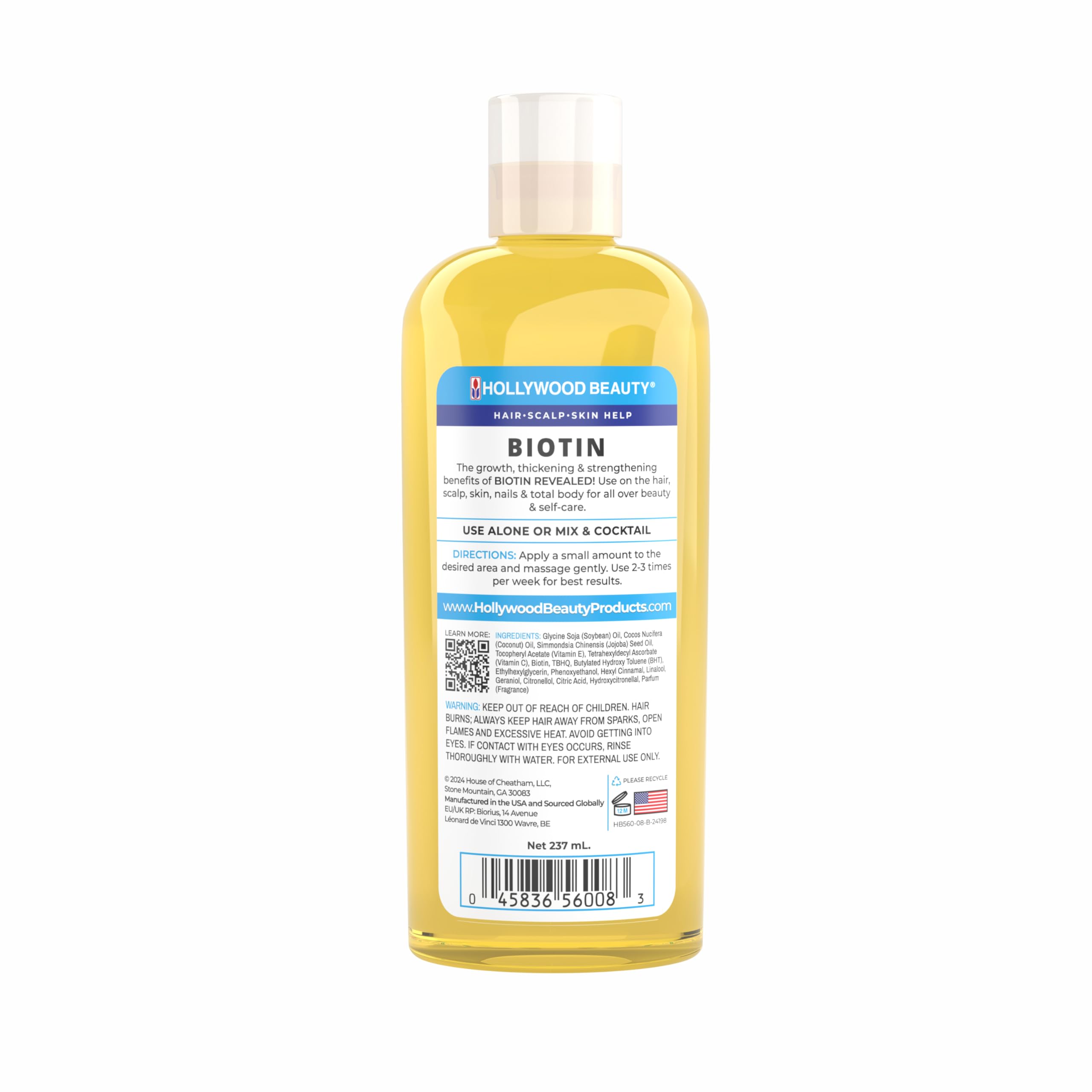 Hollywood Beauty Biotin Oil 2oz