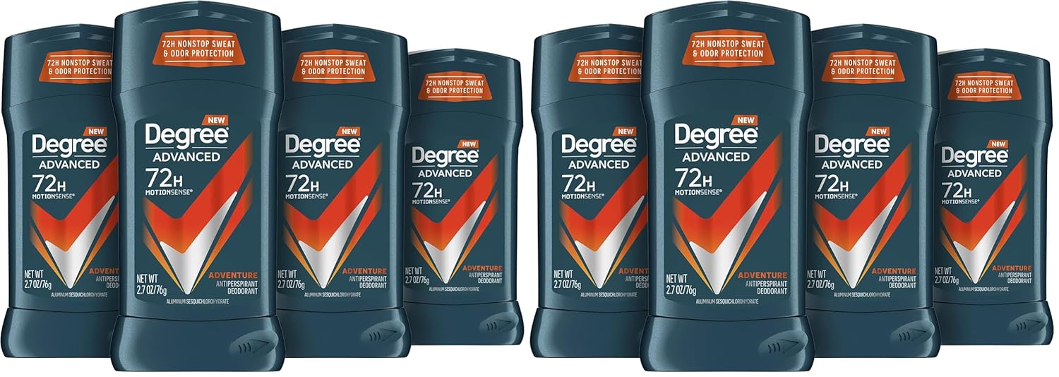 Degree Men Advanced Protection Antiperspirant Deodorant, Adventure, 2.7 oz, 2-Pack