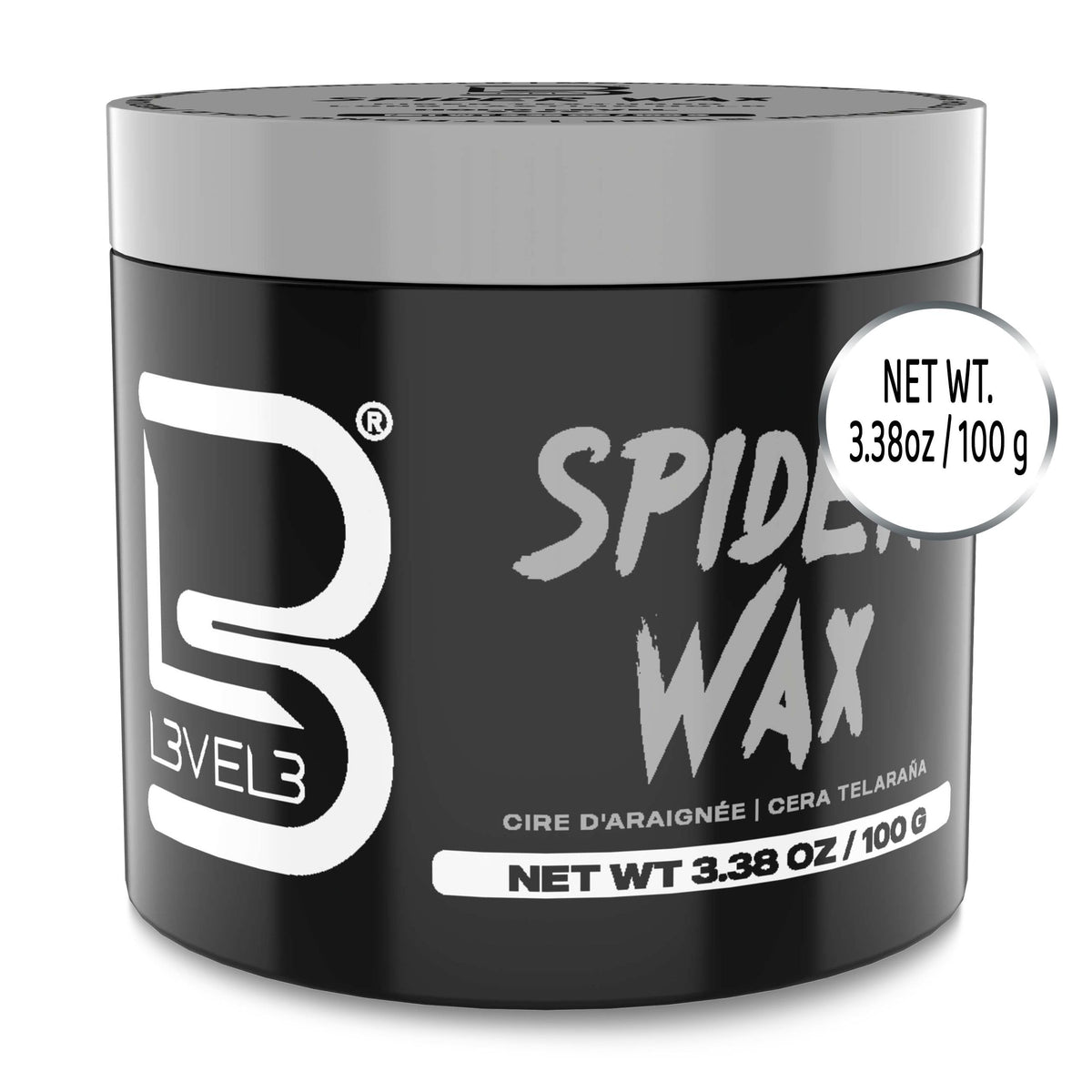 L3 Level 3 Spider Hair Wax for Men, Strong Hold, Volume and Texture, 150 ml