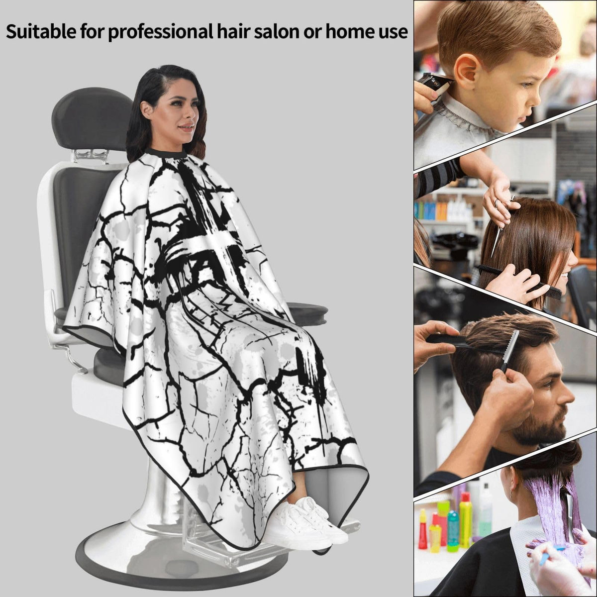Christian Barber Cape, Jesus Hair Cutting Barber Cape Salon and Dyeing Styling Cloth for Women/Men