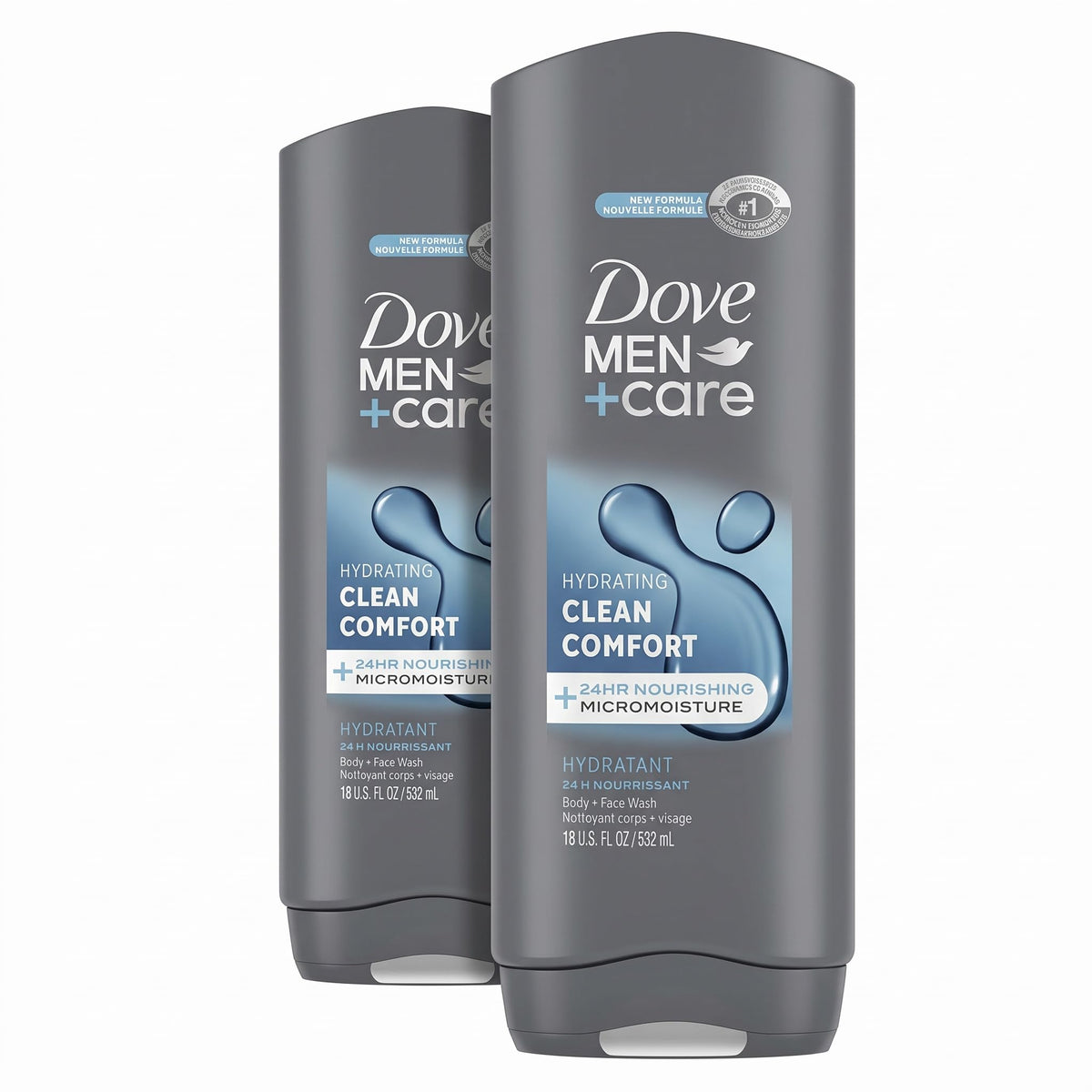 DOVE MEN Moisturizing Body Wash for Men, Eucalyptus + Cedar Oil, 26oz