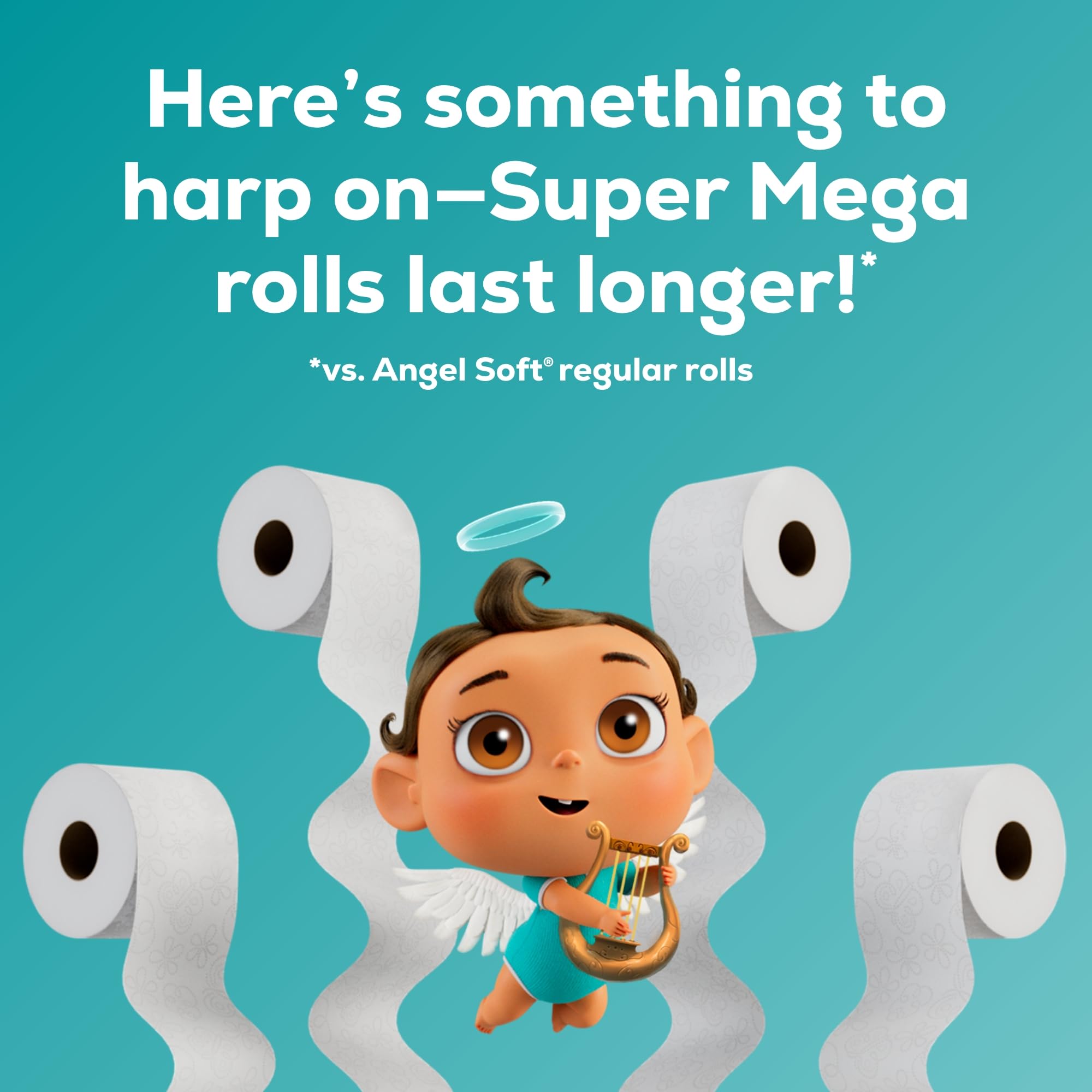 Angel Soft Toilet Paper, 18 Mega Rolls = 72 Regular Rolls, Soft and Strong Toilet Tissue