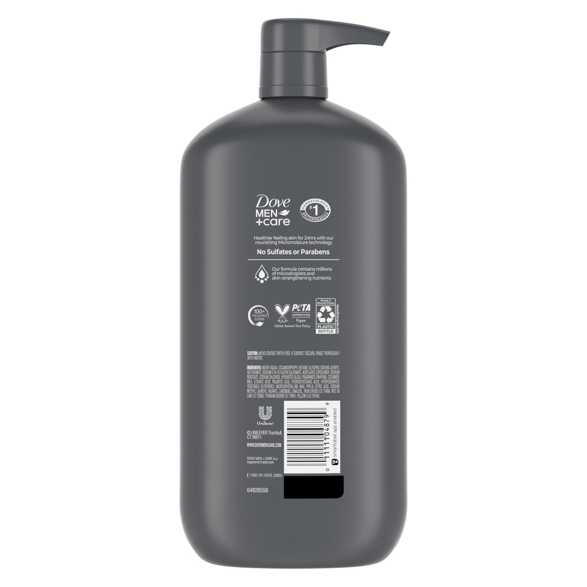 DOVE MEN Moisturizing Body Wash for Men, Eucalyptus + Cedar Oil, 26oz