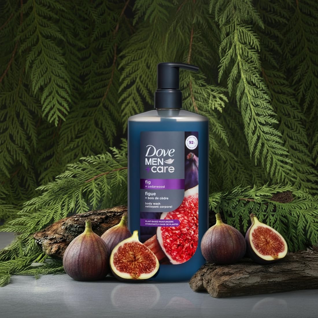 DOVE MEN Moisturizing Body Wash for Men, Eucalyptus + Cedar Oil, 26oz