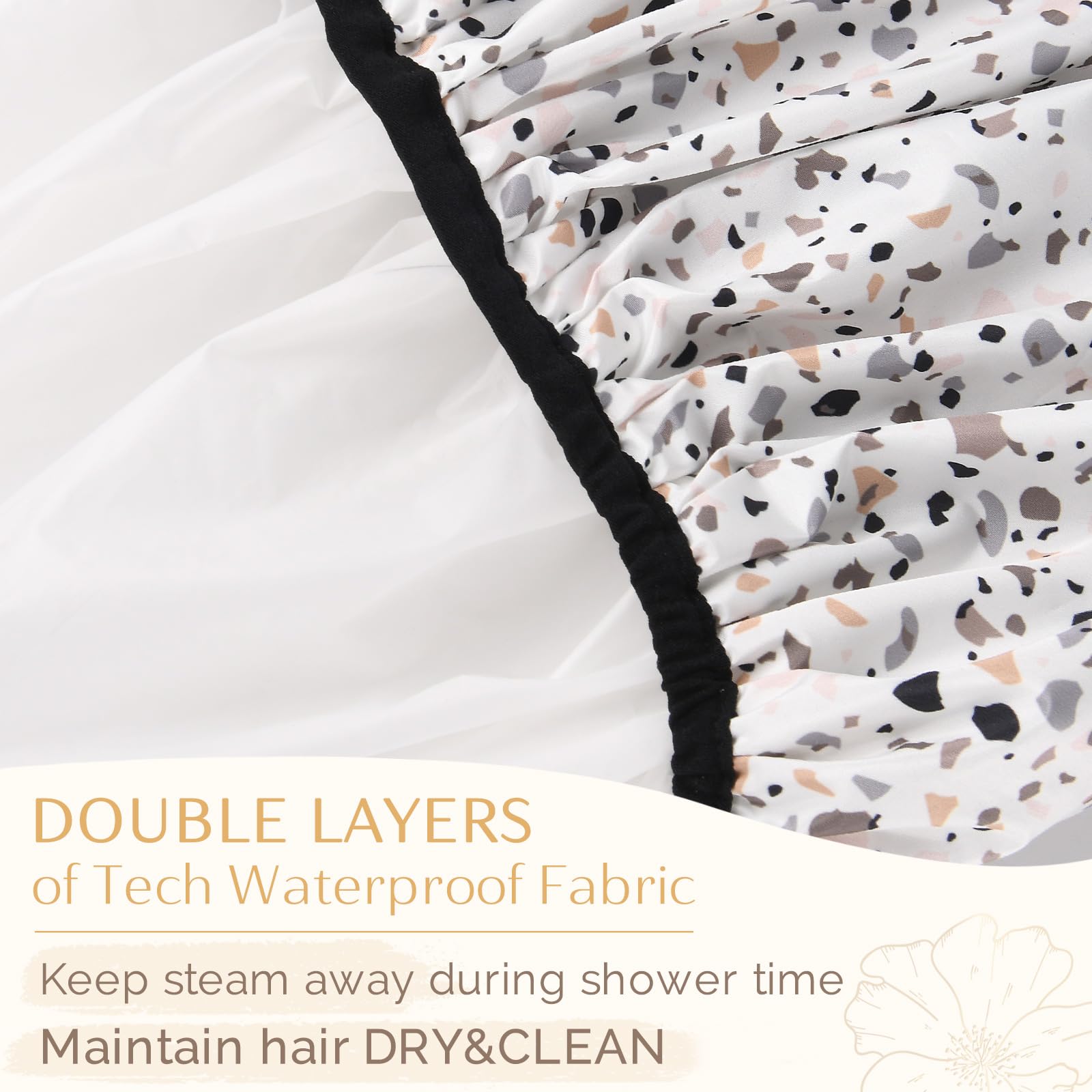 Yanibest Shower Cap – Waterproof Double Layer