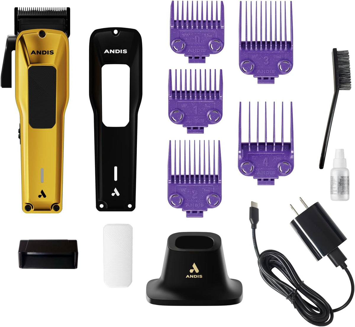 Andis 562312 Phenom Corded/Cordless Hair Clipper, Phaze Blade, Gold