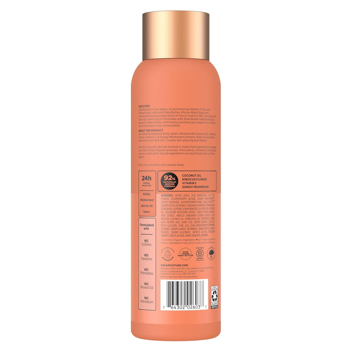 SheaMoisture African Black Soap Body Wash Calm and clearing body wash 18 Oz
