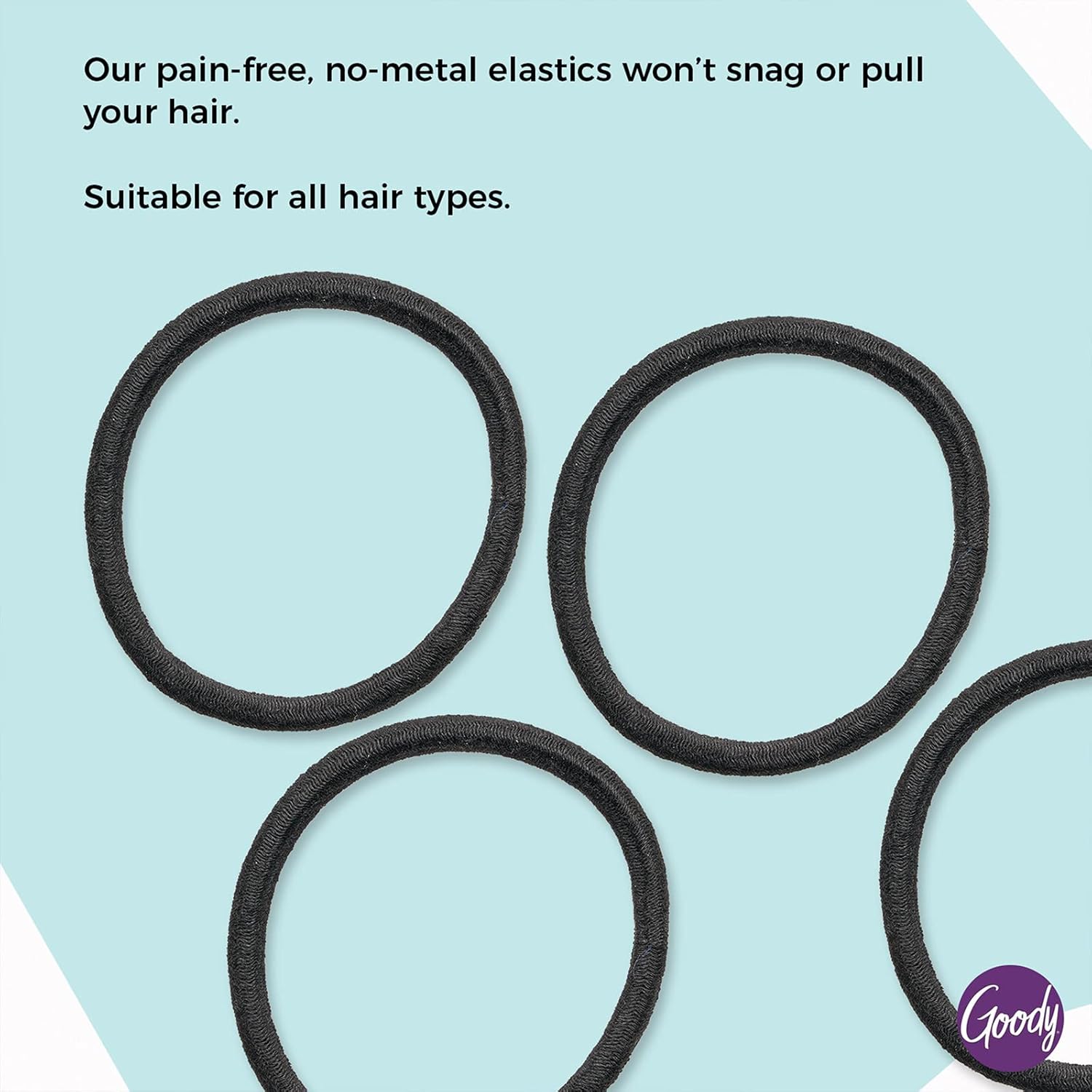 Goody Ouchless Hair Elastics - Brown, 30 Count