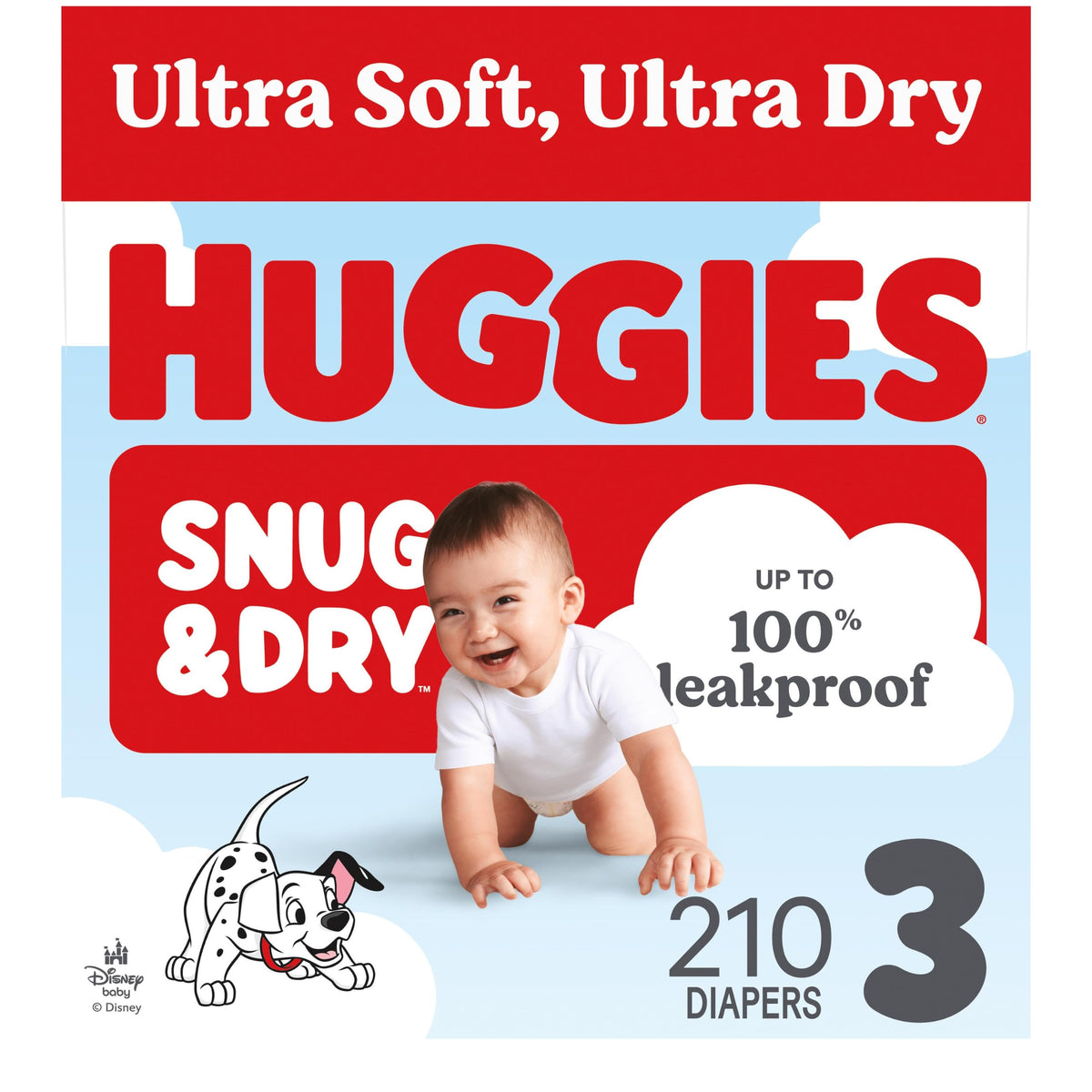 Huggies Snug & Dry Diapers Size 1, 44 Count
