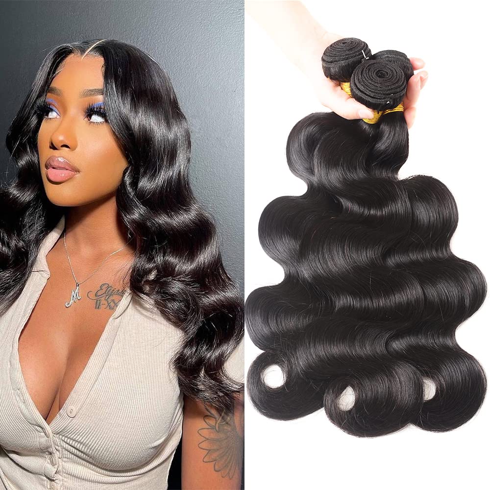 12A Brazilian Deep Wave Human Hair Bundles 18 20 22Inch 100% Unprocessed Brazilian Virgin Human Hair Weave 3Bundles Deep Wave Curly Hair Extensions
