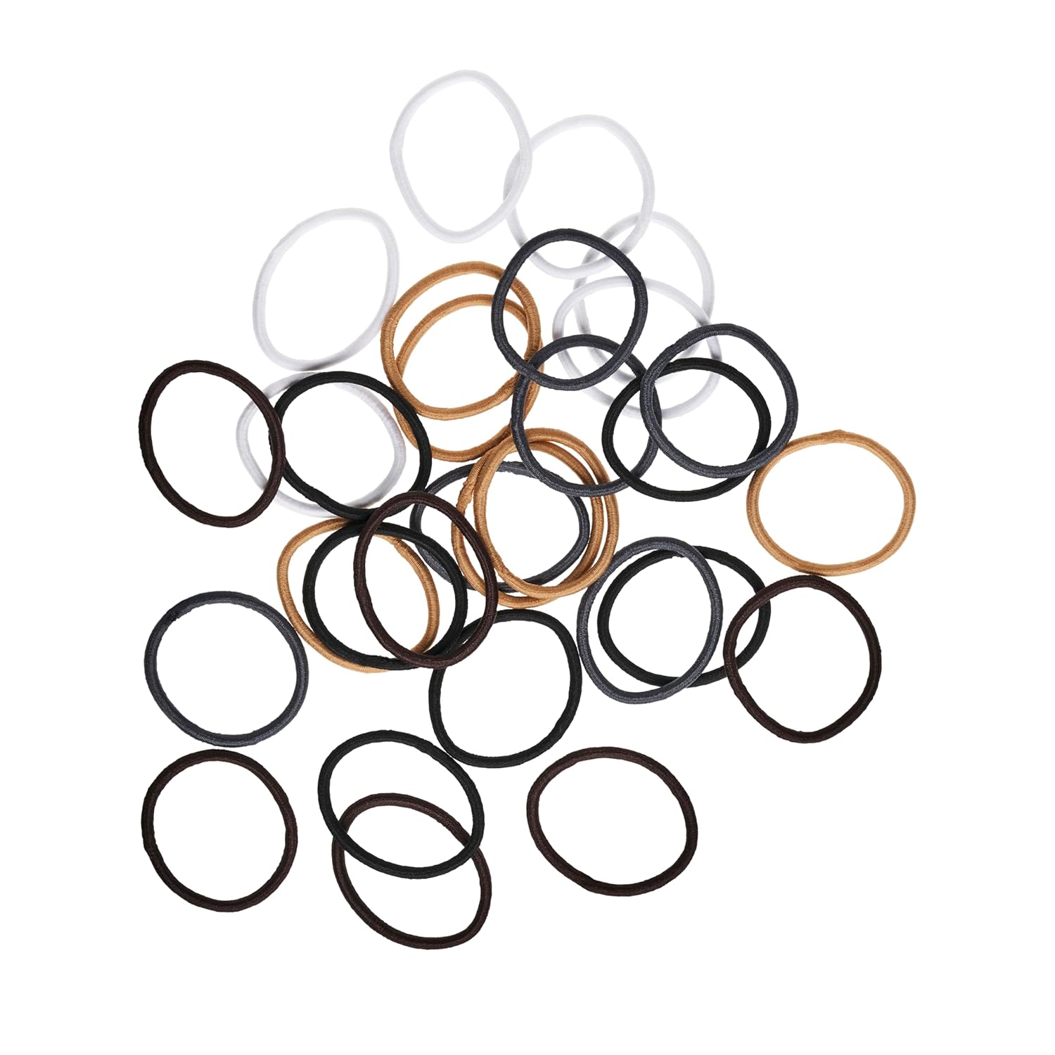 Goody Ouchless Hair Elastics - Brown, 30 Count