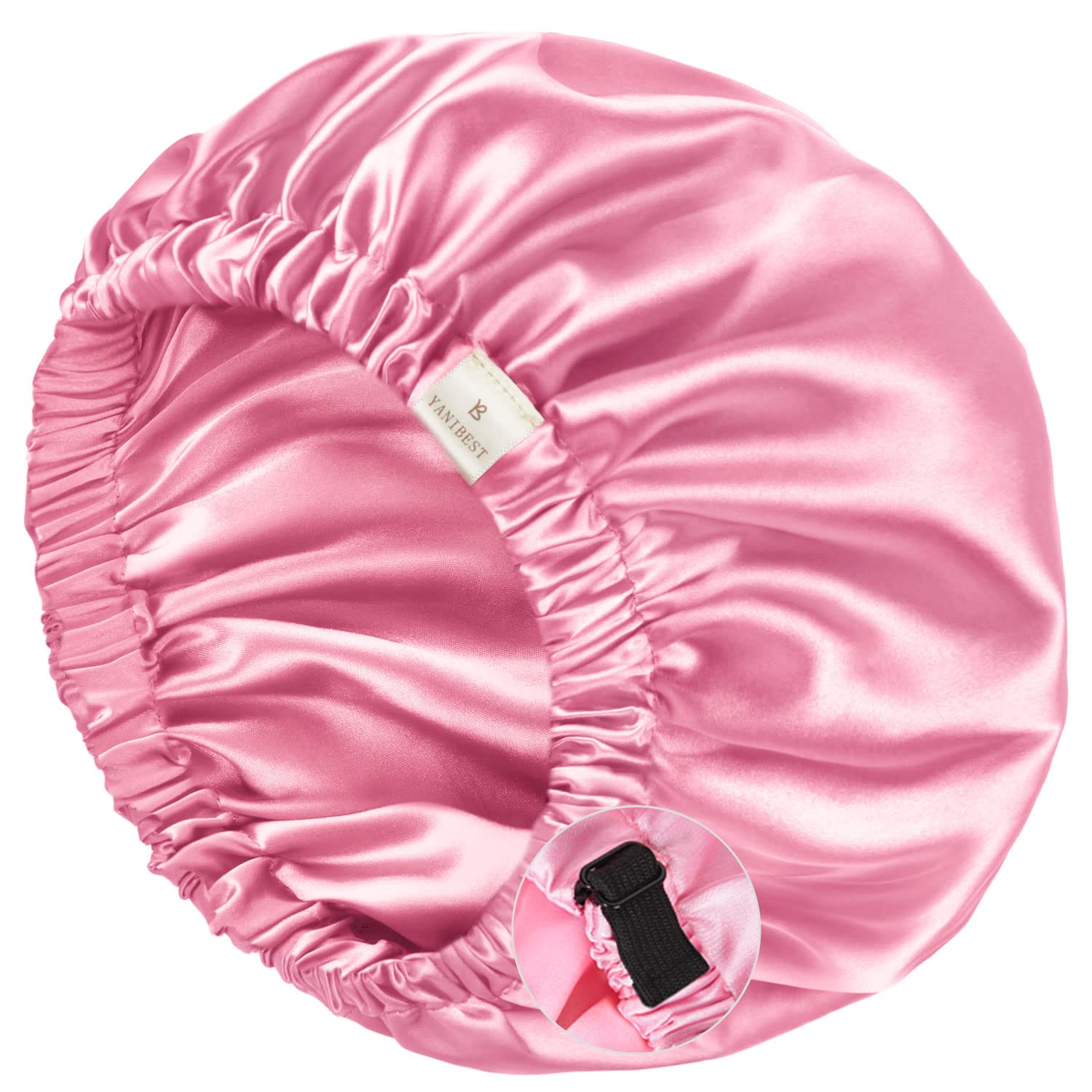 Yanibest Satin Sleep Bonnet – Adjustable Double Layer