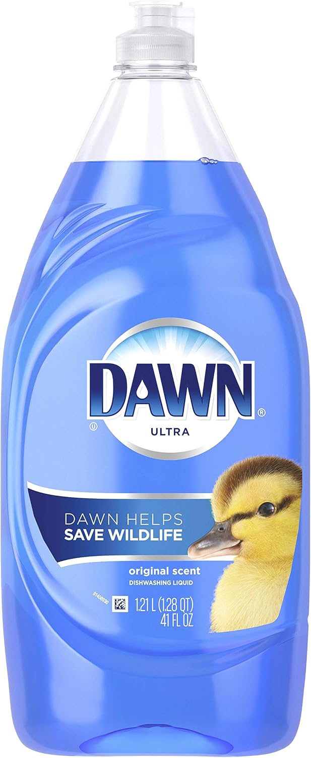Dawn Ultra Dish Soap Refill Jug, Large Size Original Blue Liquid Dishwashing Detergent, Powerful Dish Soap for Grease, 51.5 oz