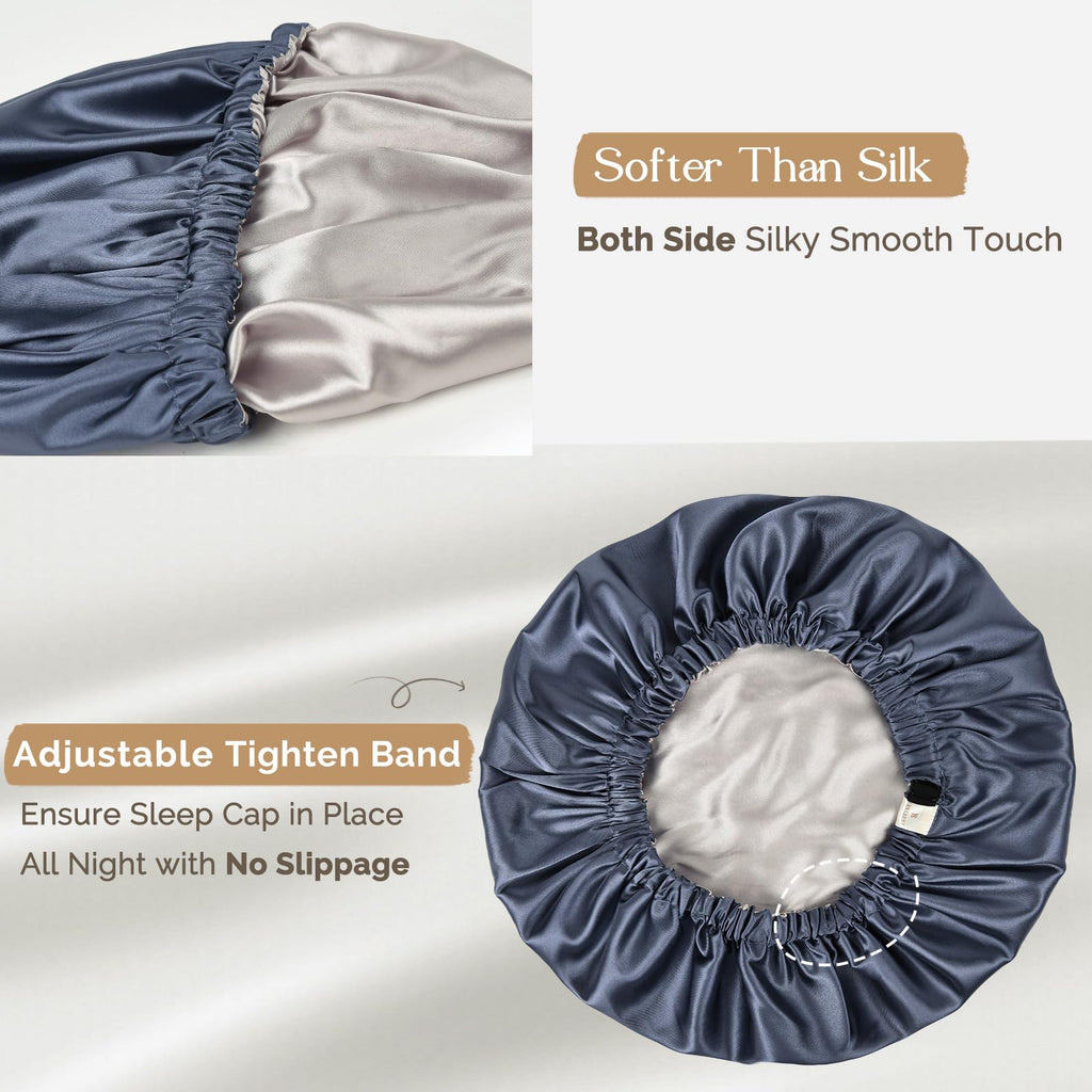 Yanibest Satin Sleep Bonnet – Adjustable Double Layer