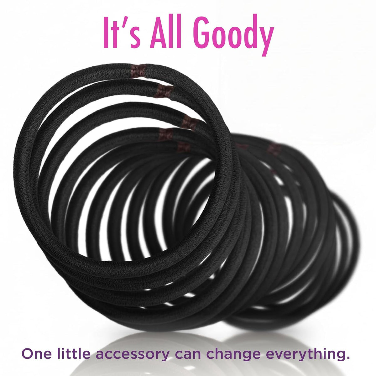 Goody Ouchless Elastic Hair Ties, 30 Ct, Blone, 4MM Rubber Bands, Pain-Free