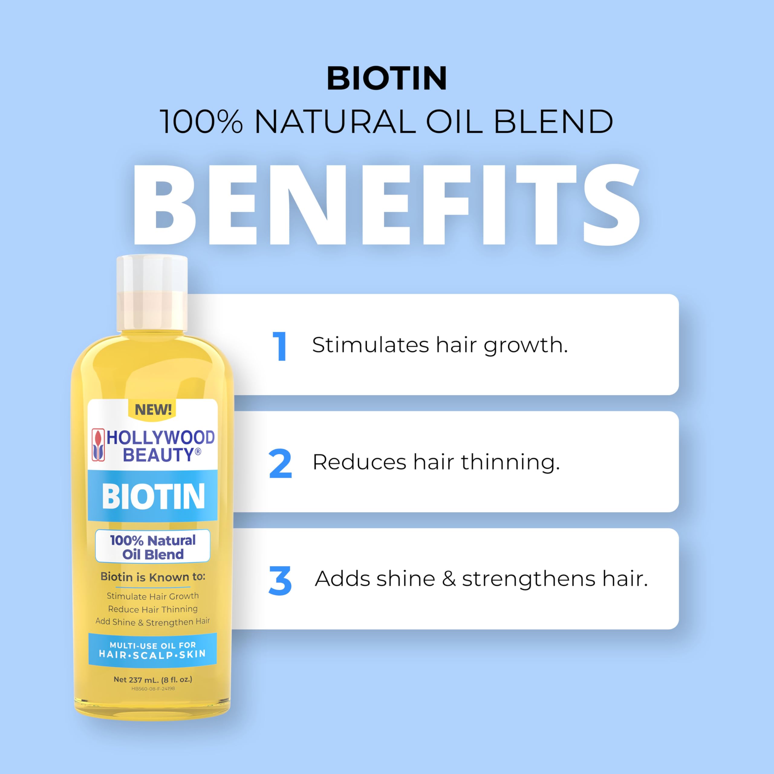 Hollywood Beauty Biotin Oil 2oz