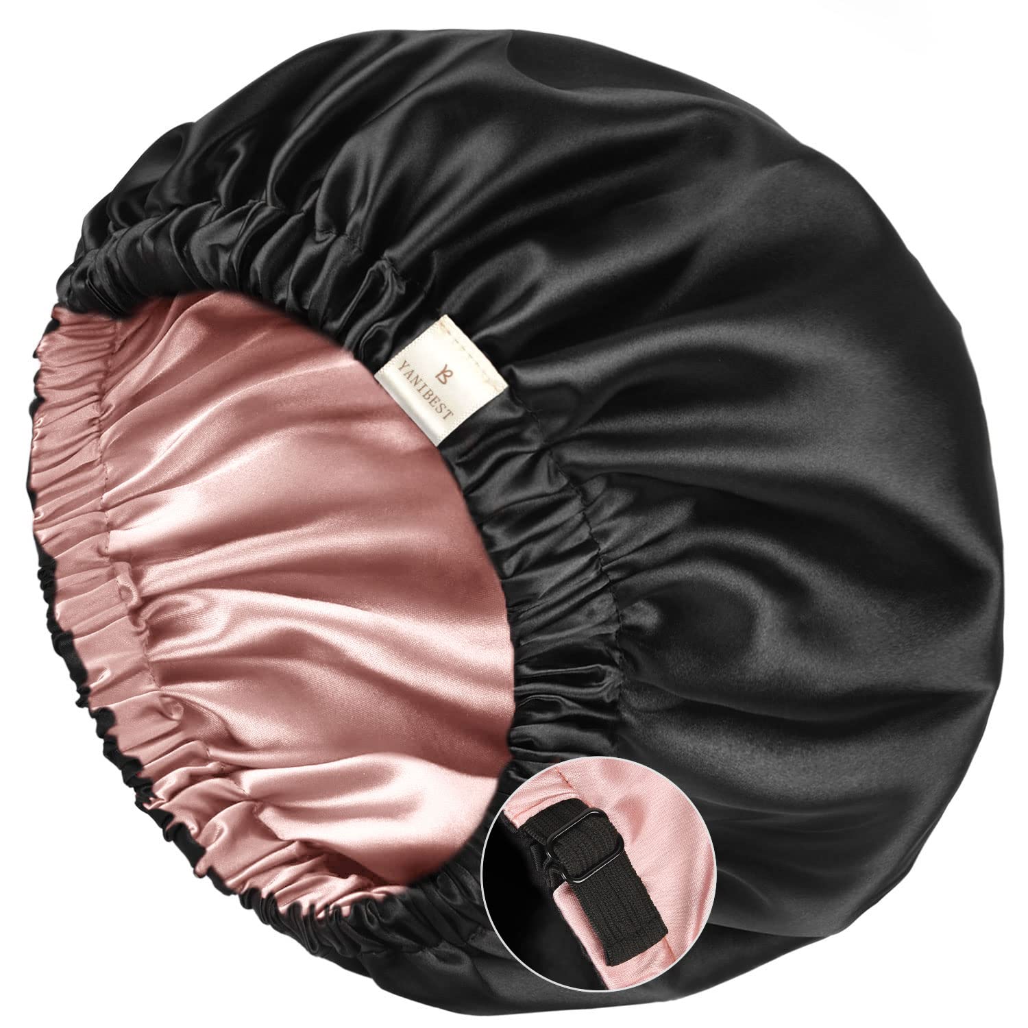 Yanibest Satin Sleep Bonnet – Adjustable Double Layer
