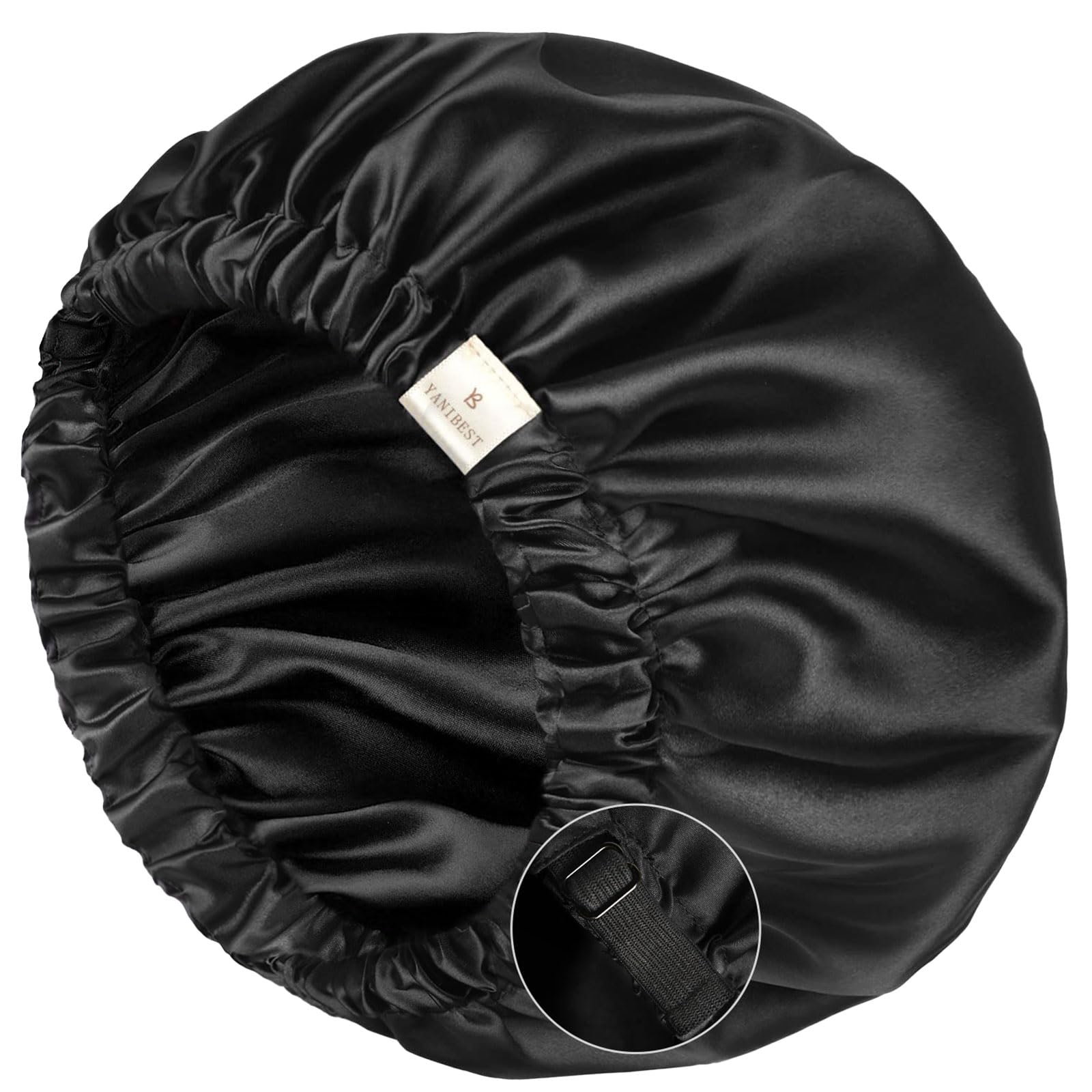 Yanibest Satin Sleep Bonnet – Adjustable Double Layer
