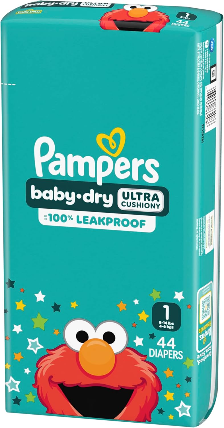 Pampers Diapers - Baby Dry - Size 3, 104 Count, Absorbent Disposable Infant Diaper (Packaging May Vary)