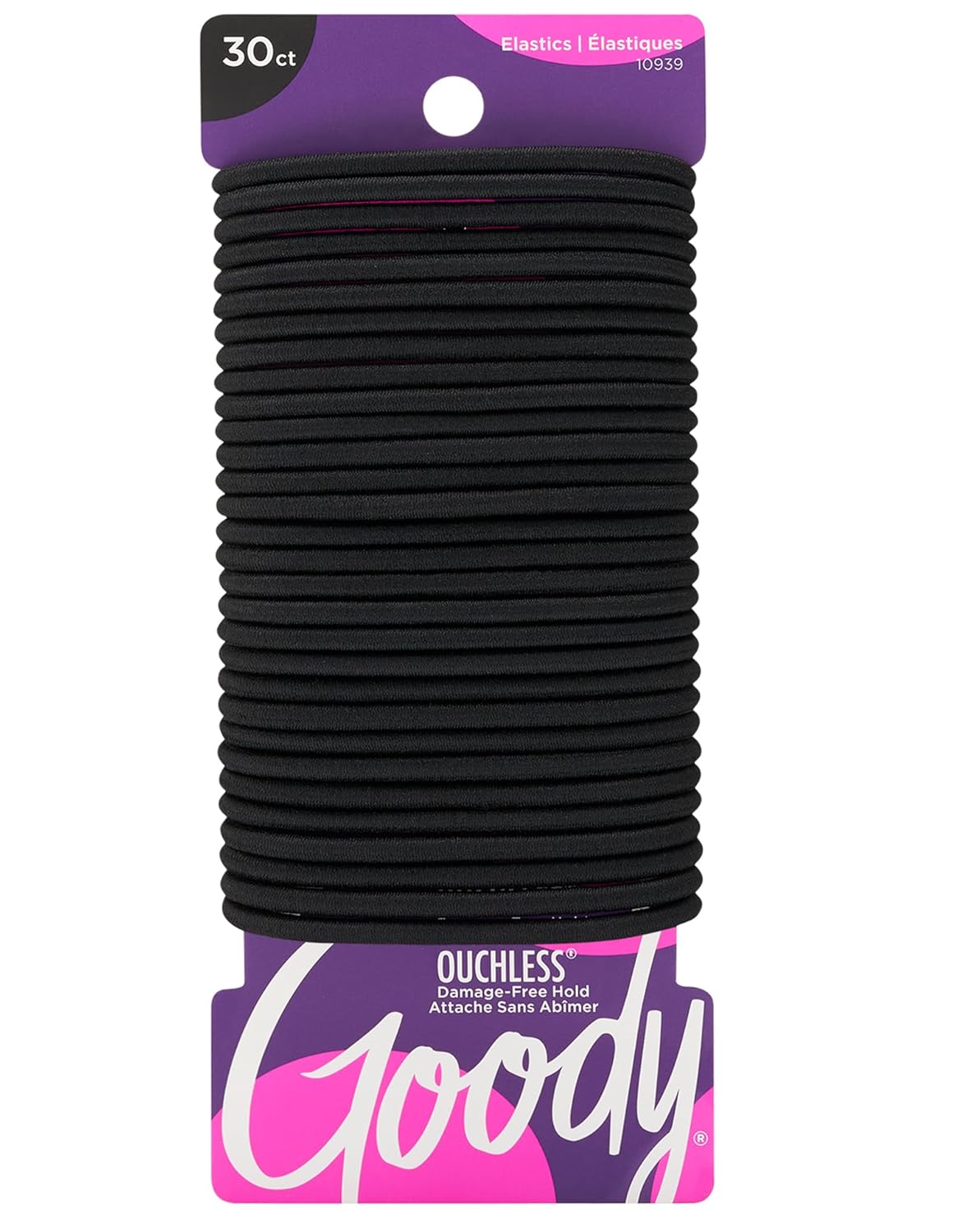 Goody Ouchless Hair Elastics - Brown, 30 Count