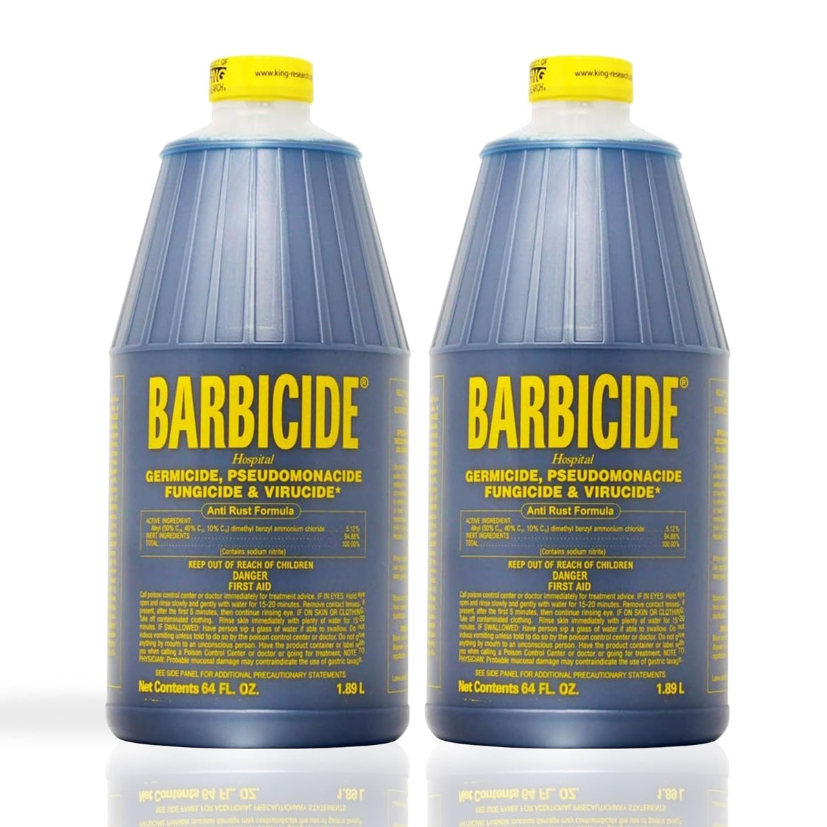BARBICIDE Disinfectant Concentrate – Pint (16 Fl Oz) | EPA-Registered, Hospital-Grade Germicide for Salons & Barbershops | Anti-Rust Solution for Shears, Combs & Professional Tools