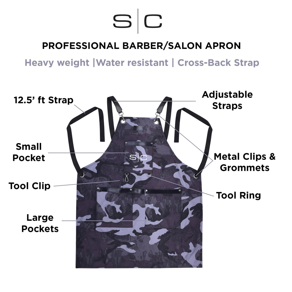 Stylecraft Heavy Weight Waterproof Professional Barber-Salon Apron