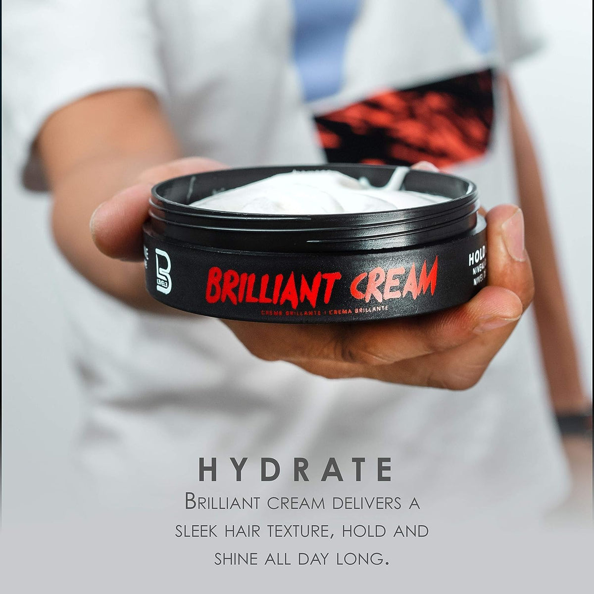L3 Level 3 Brilliant Hair Cream, Sleek and Glossy Hair, 5 oz