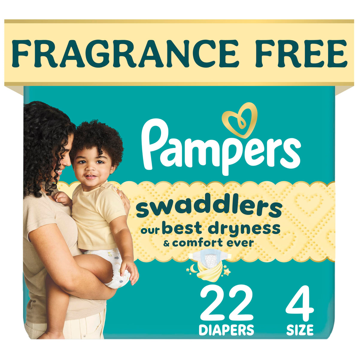 Swaddlers Diapers, Size 5 (20-37 lbs), 132 Count, Fragrance Free, Hypoallergenic, Absorbent, Pediatrician Recommended, Skin Safe