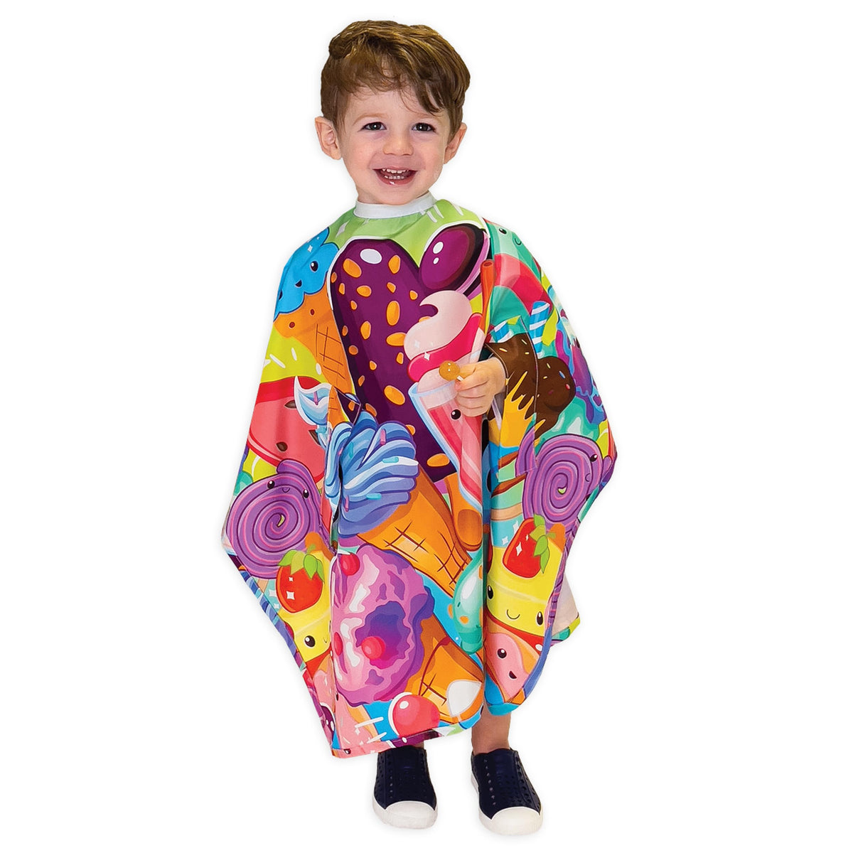 Betty Dain Kids Styling Haircut Cape, Social Kids Print, 30" x 36"