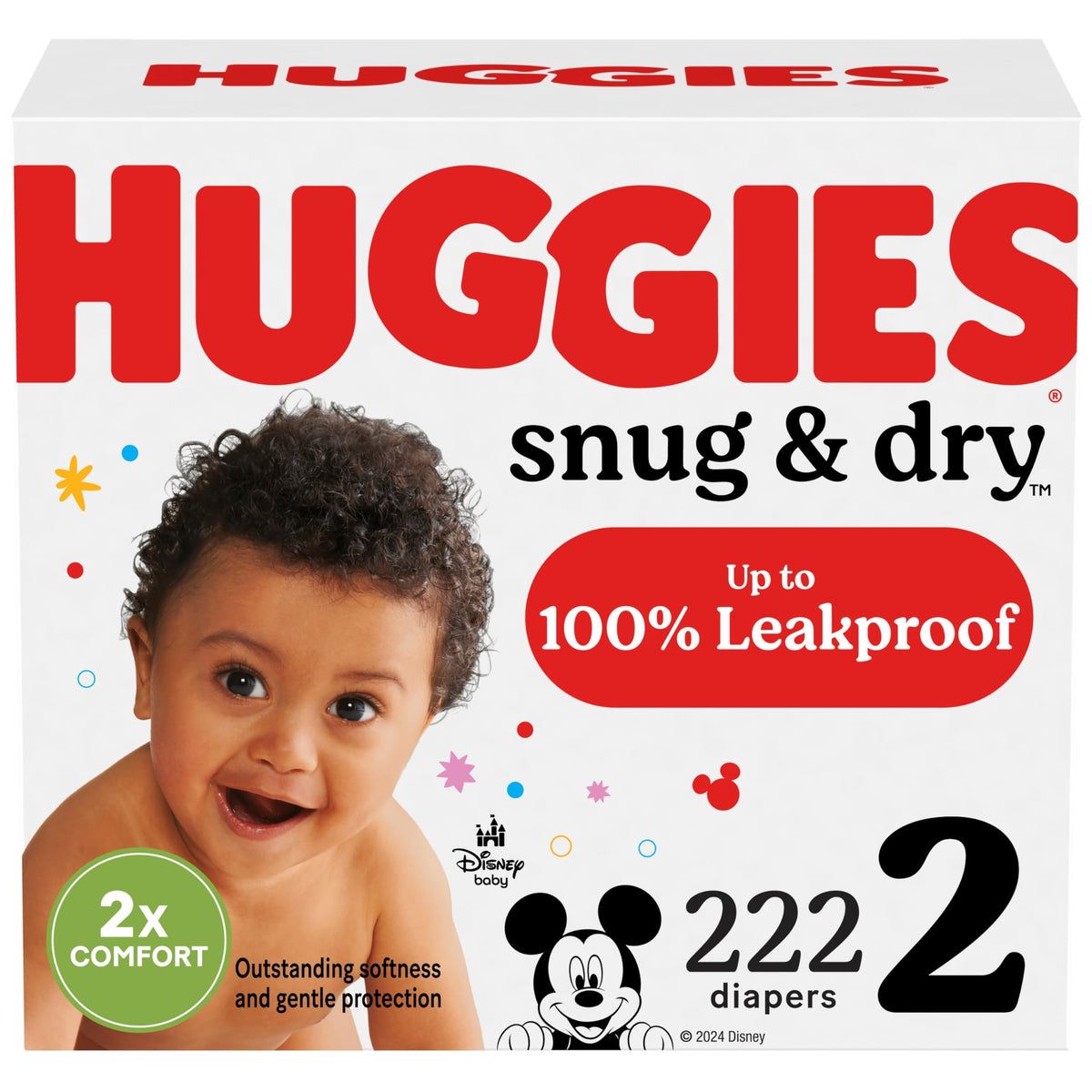 Huggies Snug & Dry Diapers Size 1, 44 Count