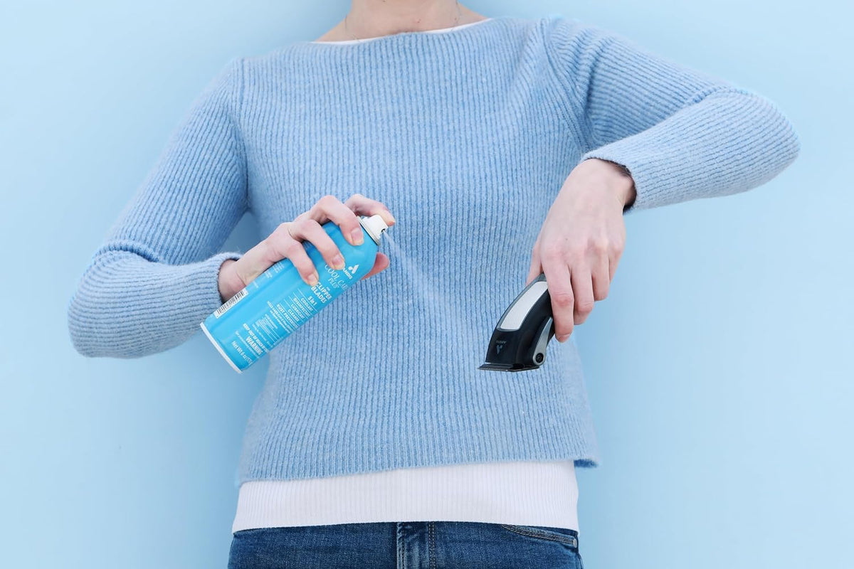 Andis 12551 Cool Care Plus 5-in-1 Clipper Blade Spray, Cooling, Blue
