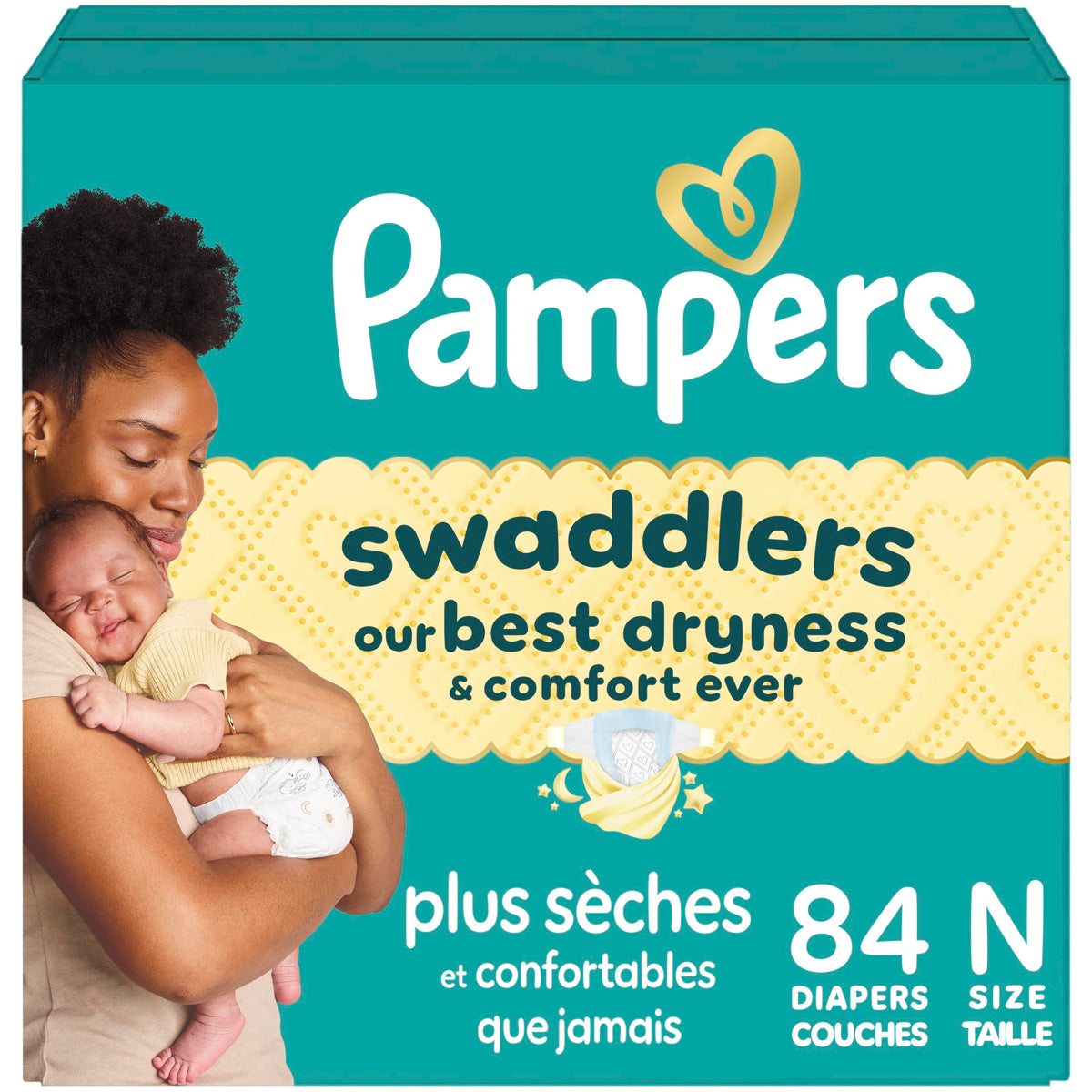 Swaddlers Diapers, Size 5 (20-37 lbs), 132 Count, Fragrance Free, Hypoallergenic, Absorbent, Pediatrician Recommended, Skin Safe