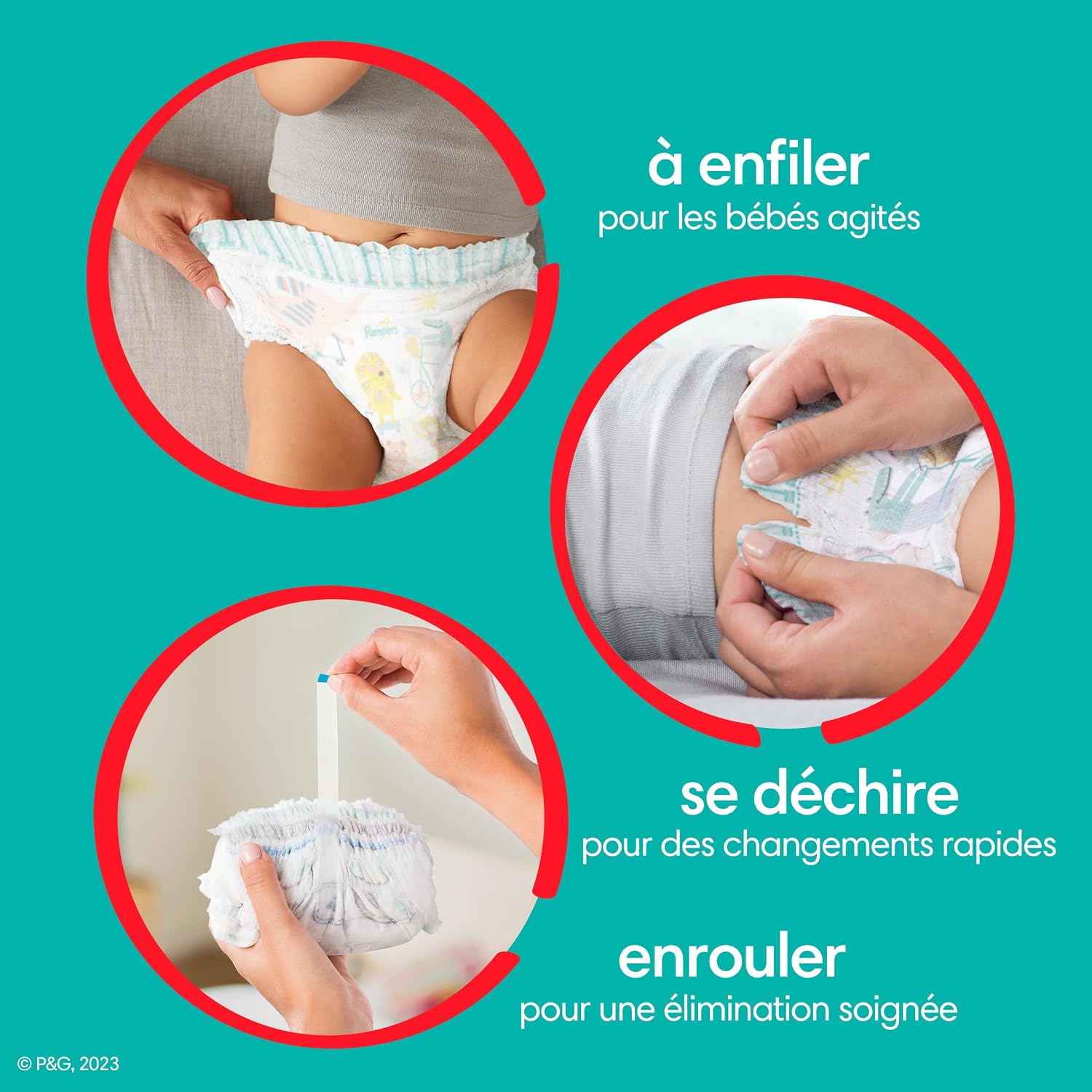 Pampers Diapers - Cruisers 360 - Size 7, 88 Count, Babyproof up to 100% Leakproof Pull-On Diaper