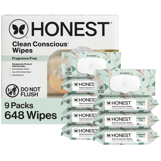 The Honest Company Multi-Use Baby Wipes, Geo Mood, 288 Count