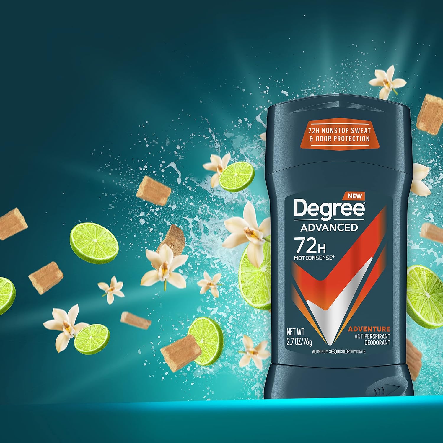 Degree Men Advanced Protection Antiperspirant Deodorant, Adventure, 2.7 oz, 2-Pack