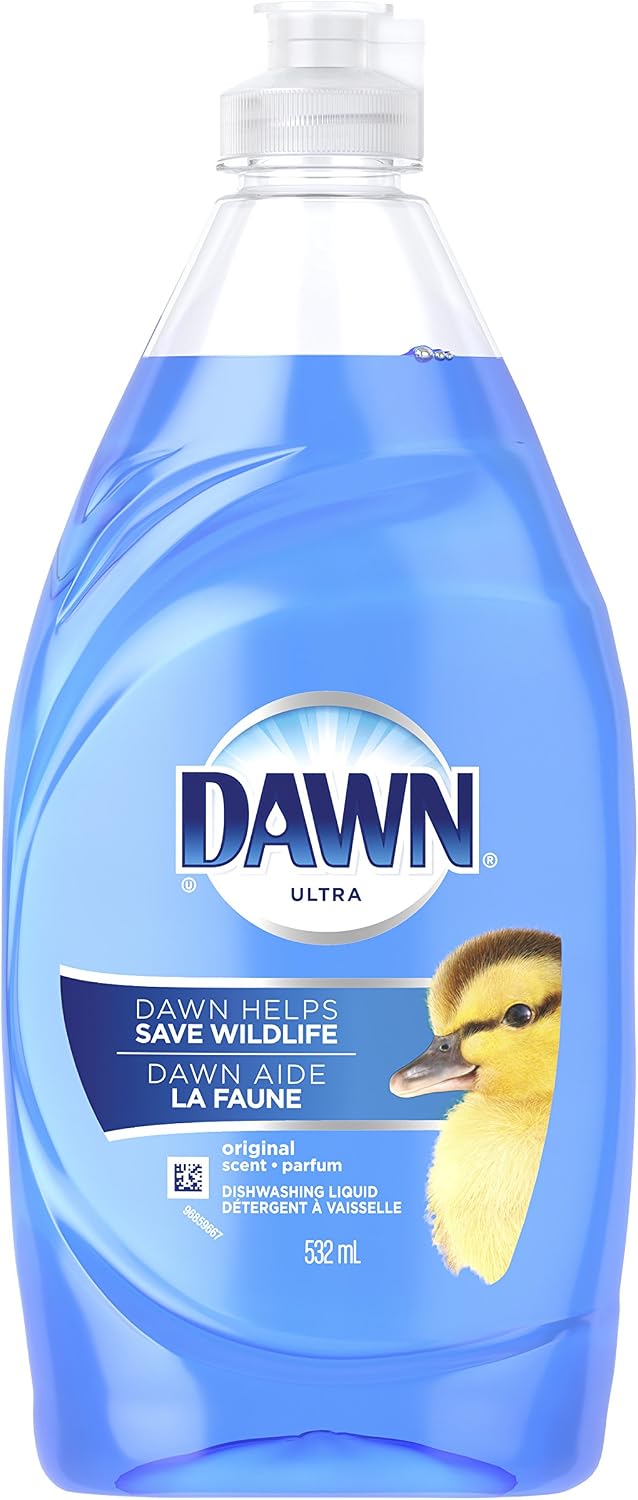 Dawn Ultra Dish Soap Refill Jug, Large Size Original Blue Liquid Dishwashing Detergent, Powerful Dish Soap for Grease, 51.5 oz