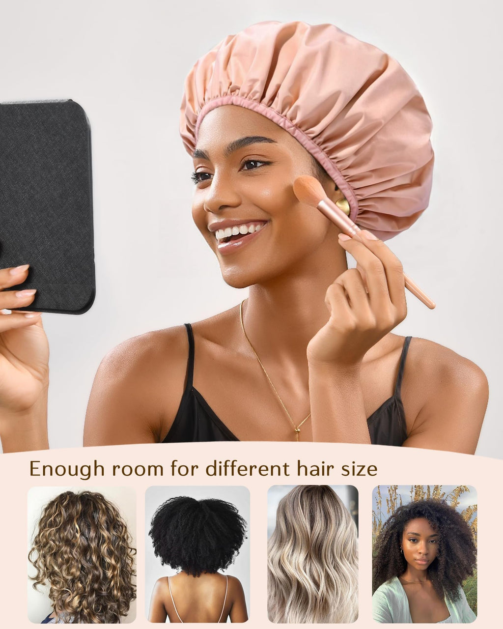 Yanibest Shower Cap – Waterproof Double Layer
