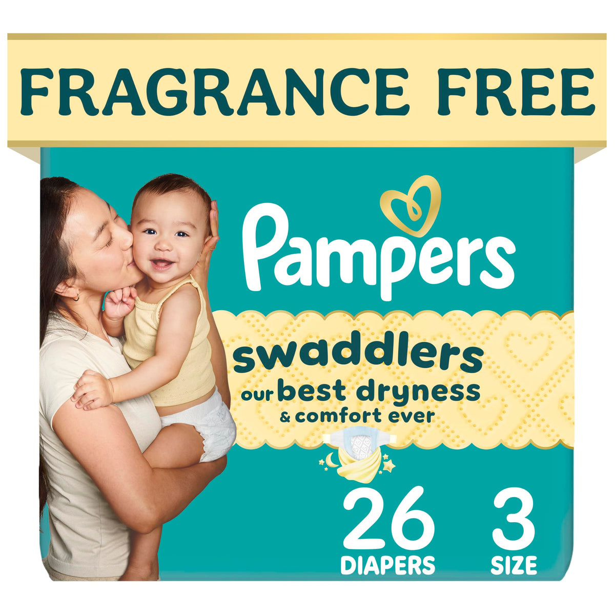 Swaddlers Diapers, Size 5 (20-37 lbs), 132 Count, Fragrance Free, Hypoallergenic, Absorbent, Pediatrician Recommended, Skin Safe