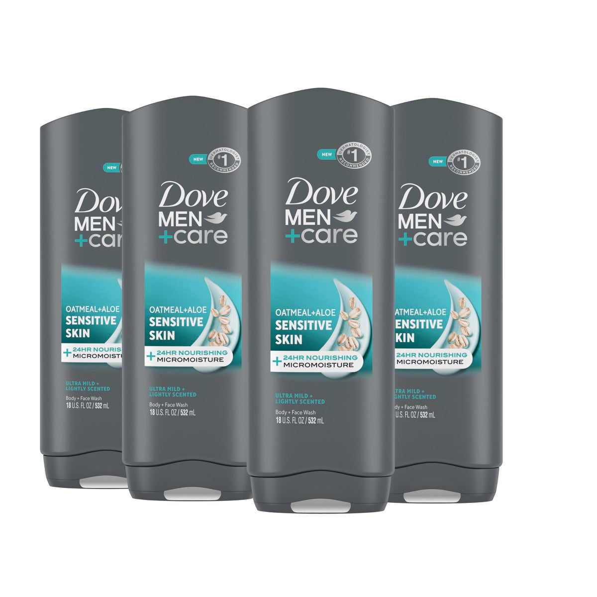 DOVE MEN Moisturizing Body Wash for Men, Eucalyptus + Cedar Oil, 26oz