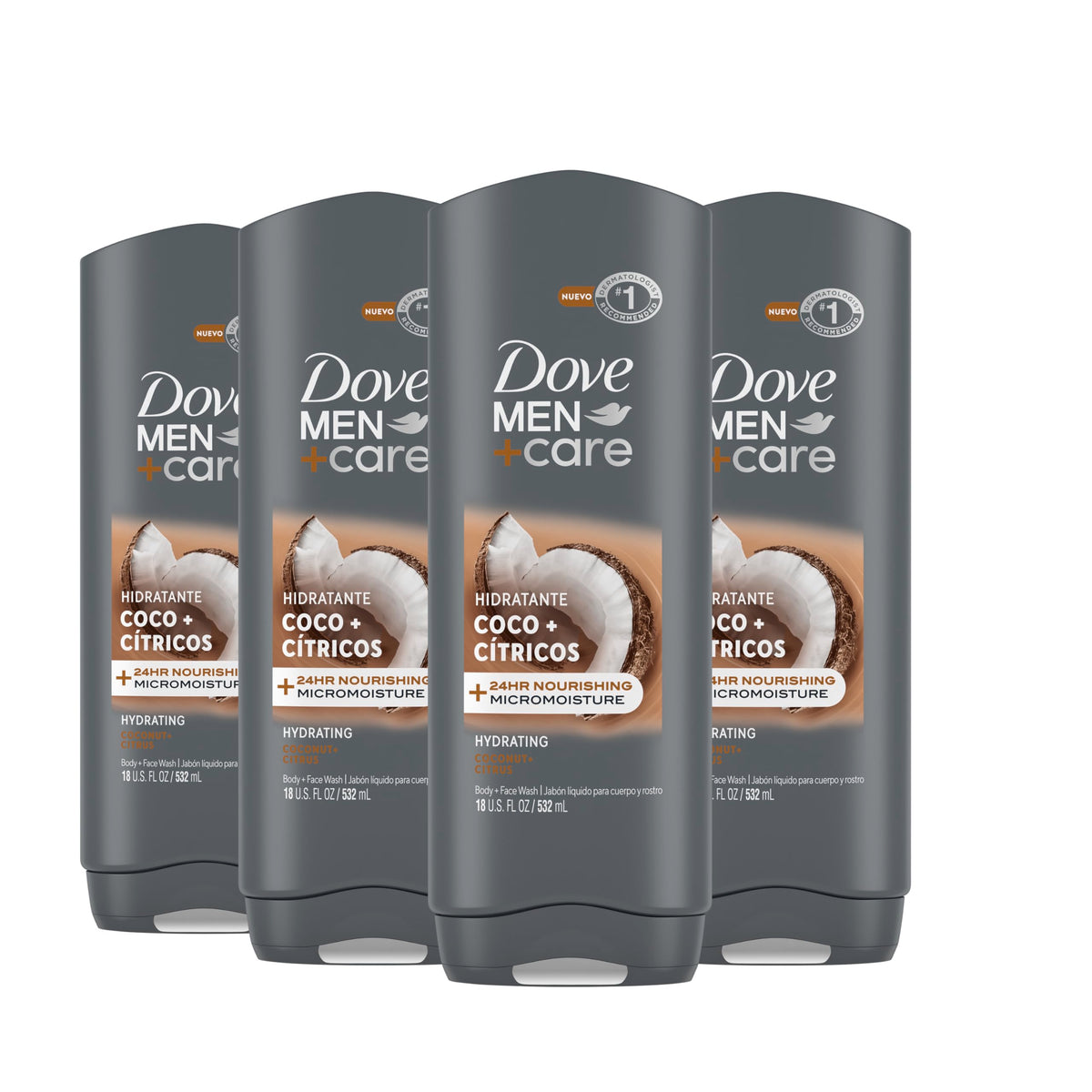 DOVE MEN Moisturizing Body Wash for Men, Eucalyptus + Cedar Oil, 26oz