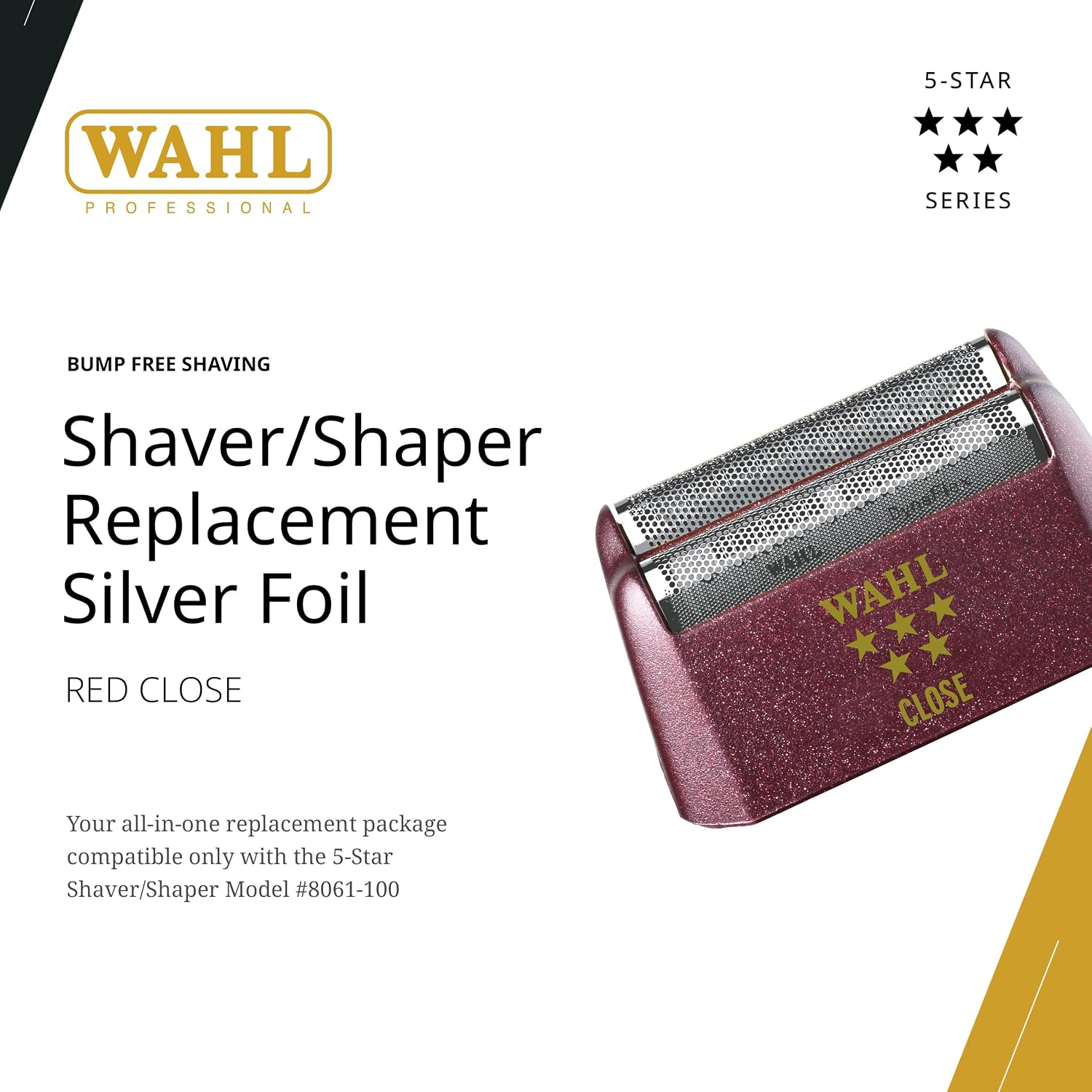 Wahl Professional Shaver Shaper Foil, Close, Silver, Model 07031-300