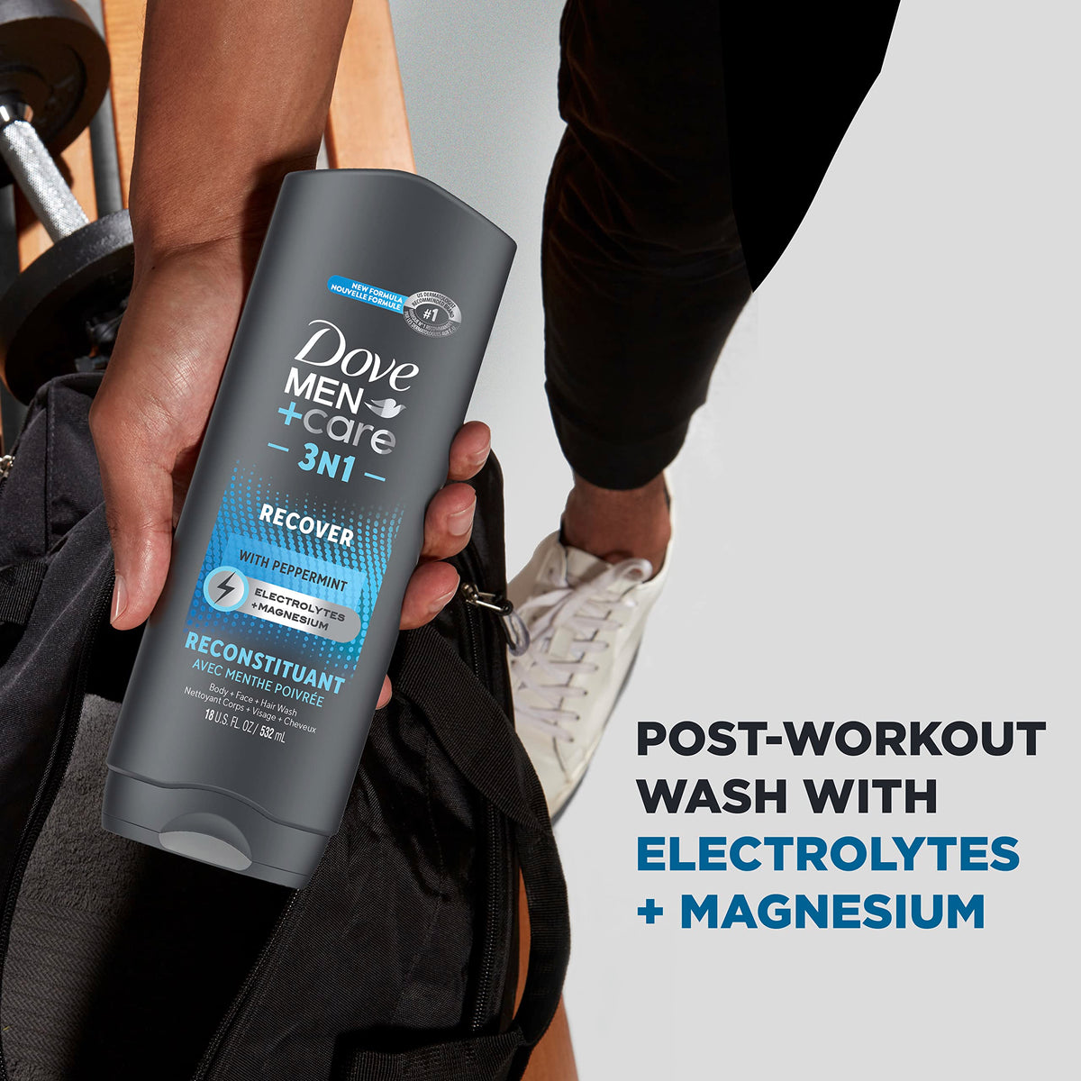 DOVE MEN Moisturizing Body Wash for Men, Eucalyptus + Cedar Oil, 26oz