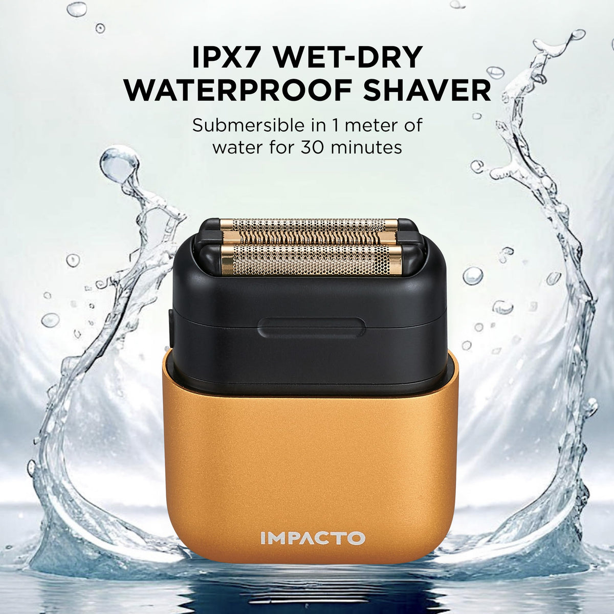 COCCO IMPACTO Foil Shaver for Men, Triple Gold Foil Electric Razor