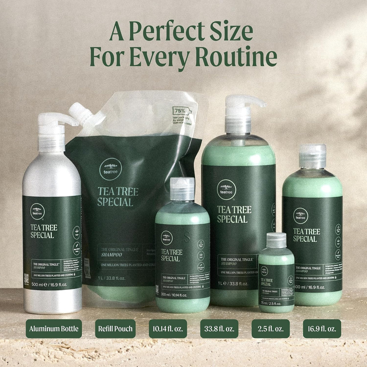 Tea Tree Special Shampoo, Deep Cleans, Refreshes Scalp, Especially Oily Hair, For All Hair Types