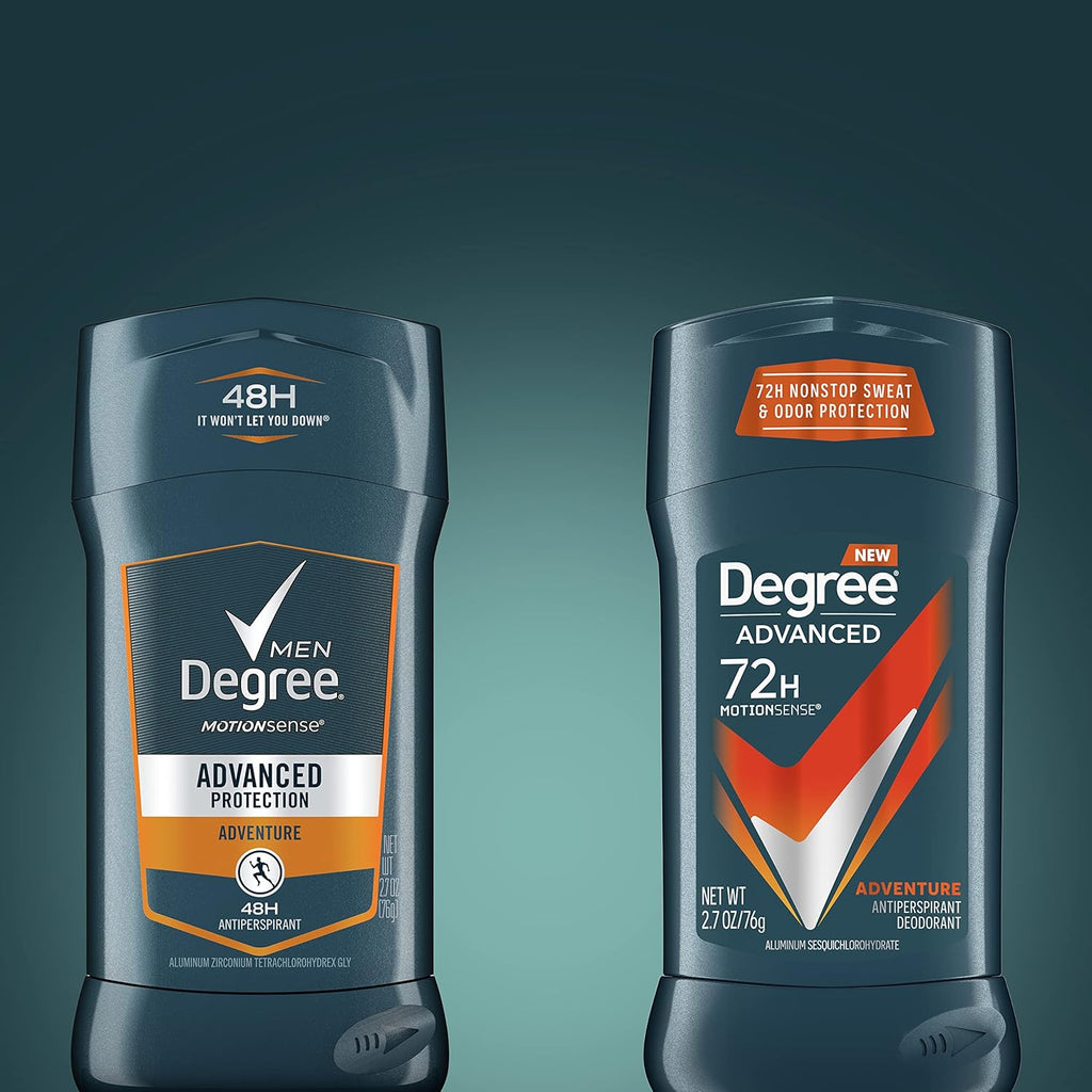Degree Men Advanced Protection Antiperspirant Deodorant, Adventure, 2.7 oz, 2-Pack